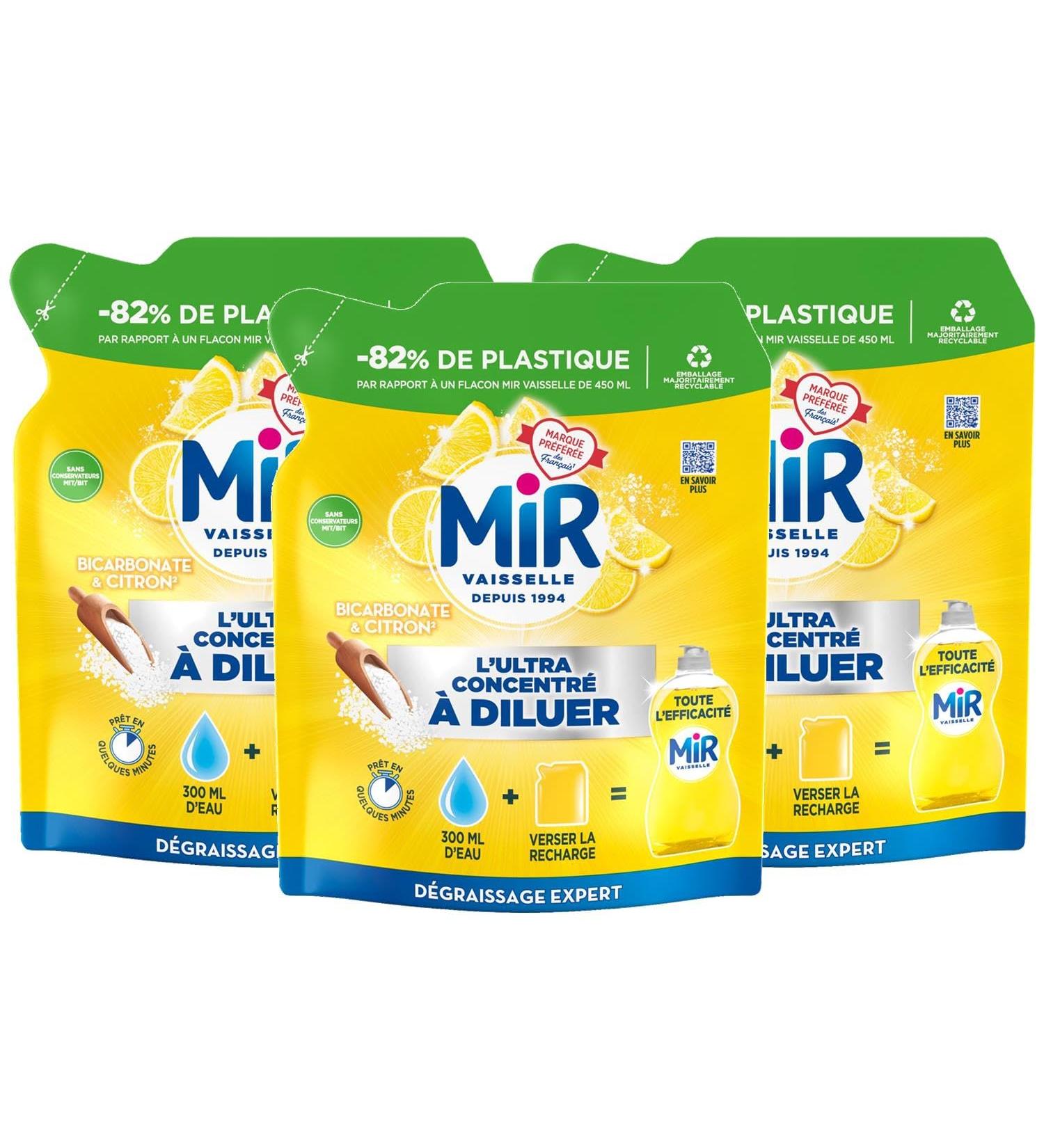 MIR L'Ultra Concentrate to Dilute Bicarbonate & Lemon - Pack of 3 x 150 ml - Buy Online on GoSupps.com