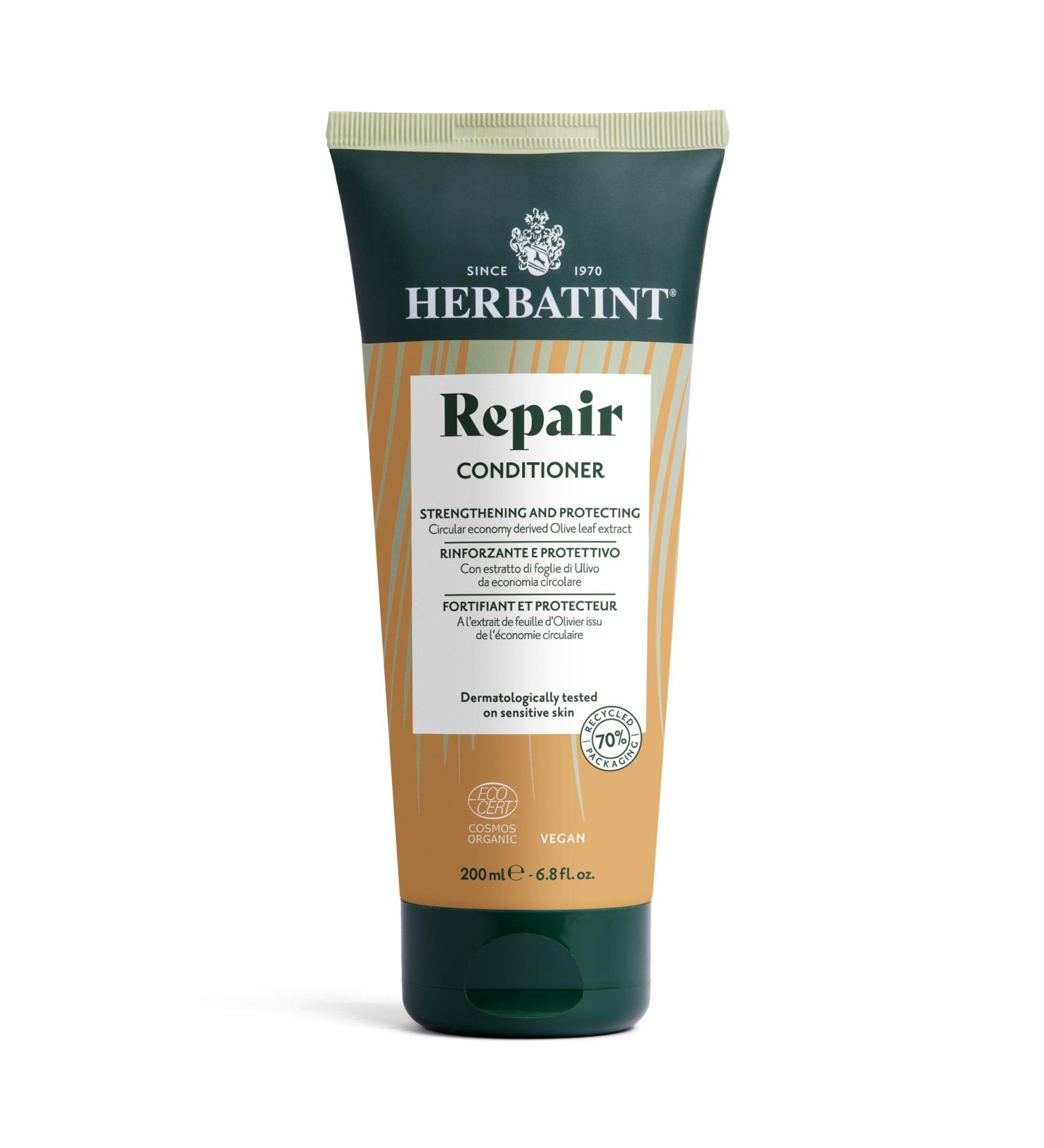 Herbatint Repair Conditioner Baume R parateur Bio - 200 ml | Nourrit et R pare les Cheveux Stress s Secs et Ab m s | 99% Ingr dients Naturels avec Extraits de Moringa Olivier Jojoba et Aloe Vera - Buy Online on GoSupps.com