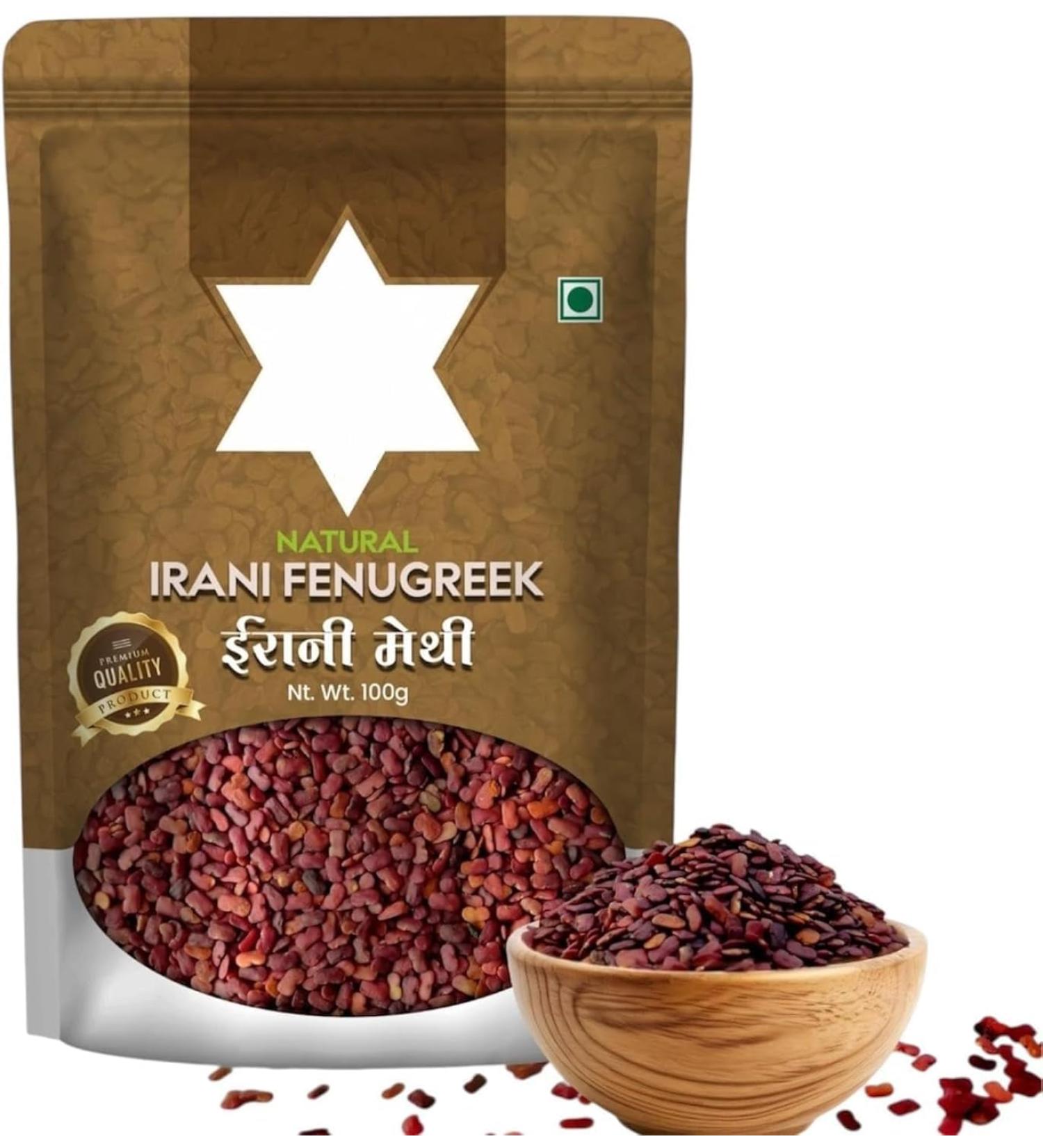 kk Irani Methi (Fenugreek Seeds) | Hair Care and Household Use 100g - Buy Online on GoSupps.com