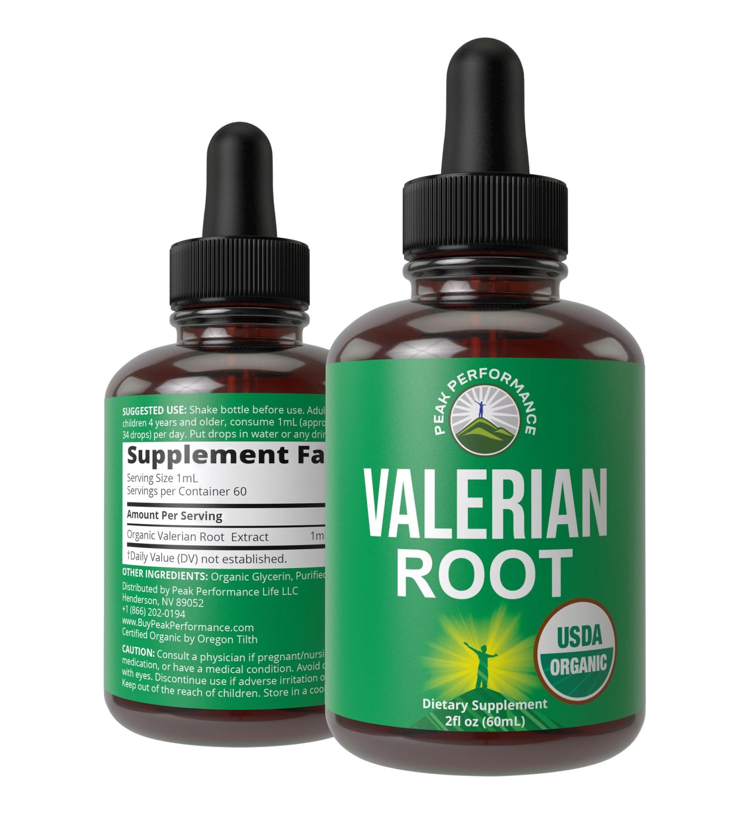 USDA Organic Valerian Root Liquid Drops Supplement. Vegan Extract Tincture for Relaxation Sleep Calm. Great Alternative to Valerian Capsules. Zero Sugar Gluten Free Supplements for Women and Men - Buy Online on GoSupps.com