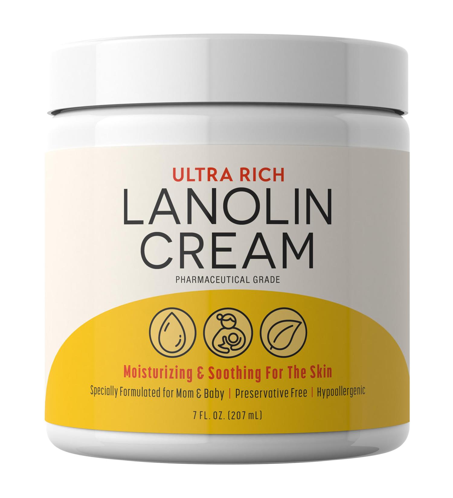 Sundance Lanolin Cream - Ultra Rich Pharmaceutical Grade 7 oz | Hypoallergenic Skin Supplement for All Skin Types - Buy Online on GoSupps.com
