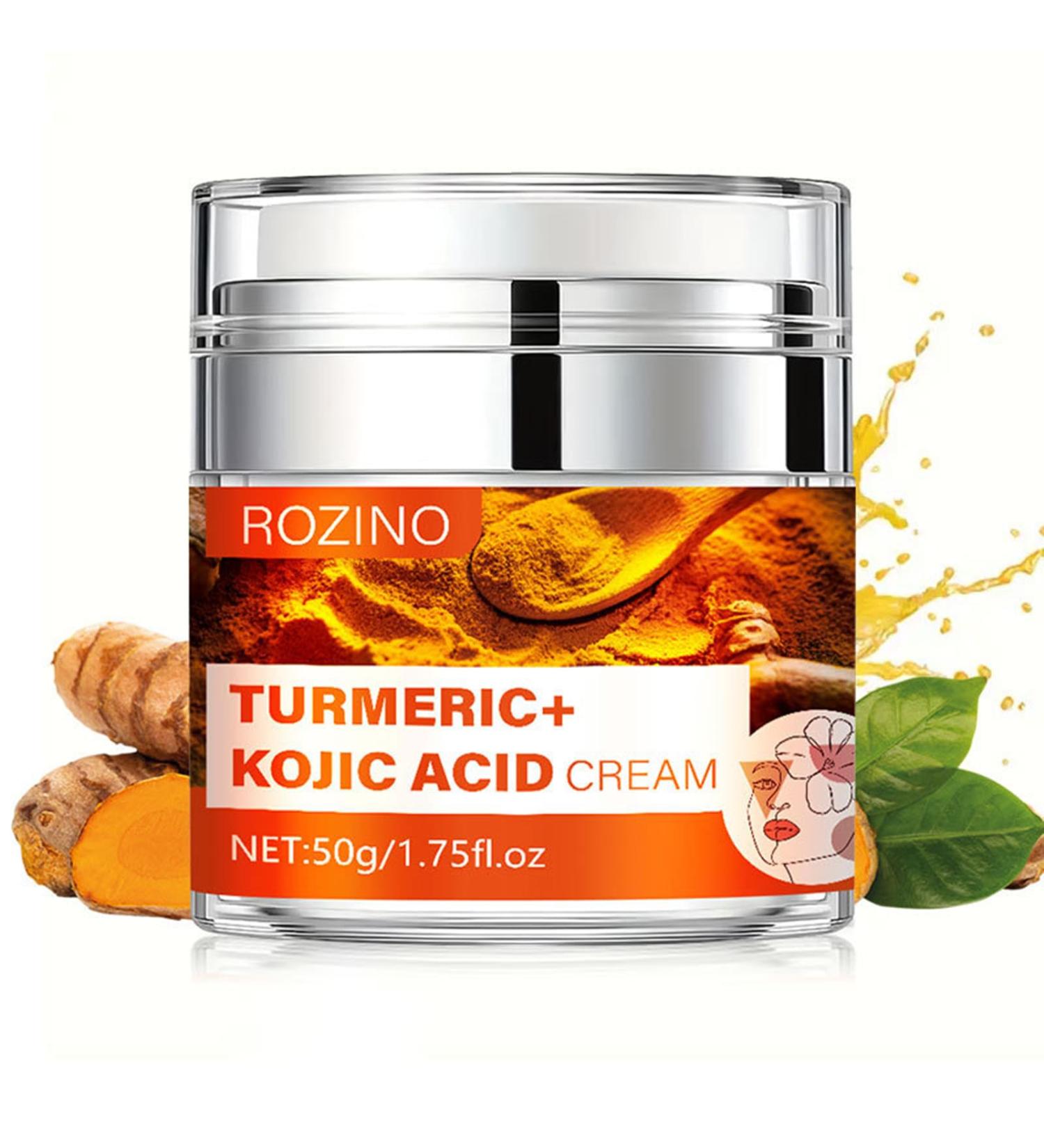 Turmeric Kojic Acid Dark Spots Face Cream Anti Aging Moisturizer for Face and Neck Fight Acne Event Tone Lightening Cream for Dry Skin Dull Dry - Buy Online on GoSupps.com