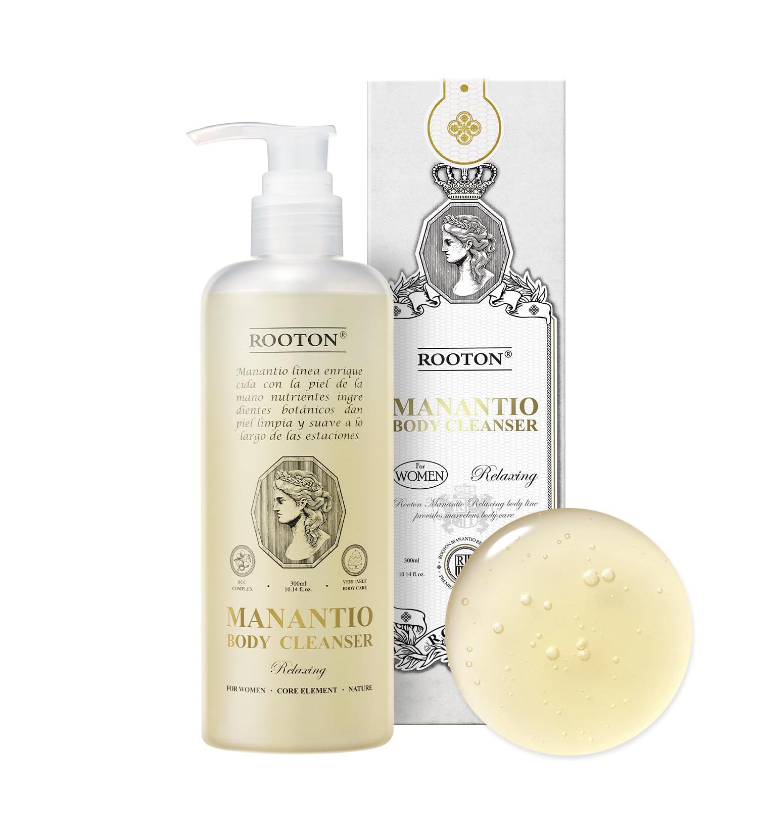 ROOTON Manantio Women s Vegan Body Cleanser Premium Body Wash for Smooth Texture Firmness & Hydration Improves Skin Elasticity and Moisture Balance 300ml / 10.14 fl oz - Buy Online on GoSupps.com
