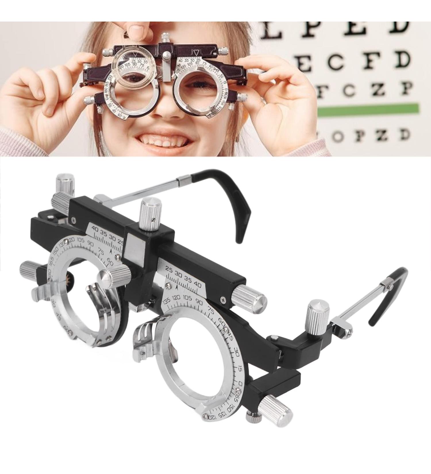 Optical Trial Frame Adjustable Optometry Optical Trial Lens Frame Universal Optometry Test Lens Optical Test Eyepiece for Visual Inspection in Optical Shops Hospitals - Buy Online on GoSupps.com