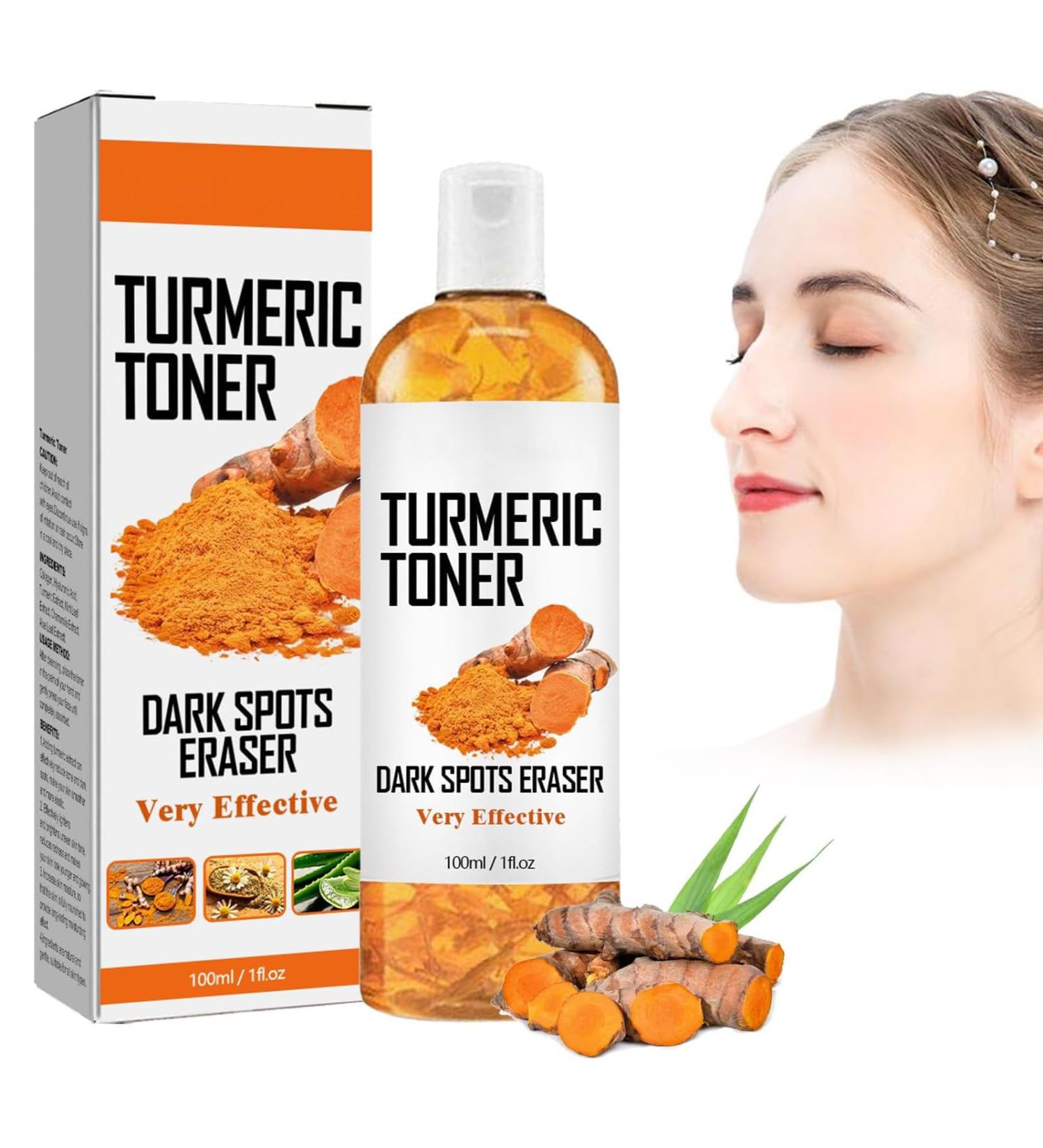 Turmeric Face Toner Dark Spots Skin Toner for Face Turmeric Hydrating Face Toner for Dry Skin Turmeric Oil Toner Serum Reduce Dark Spots & Acne Toner Moisturiser Day & Night Use 150 ml - Buy Online on GoSupps.com