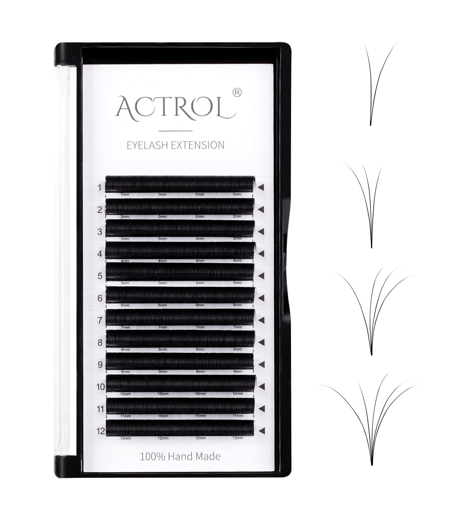 Volume Eyelash Extensions D Curl 0.07mm 13mm - Easy Fan Self Fanning Lashes for Effortless Volume - Buy Online on GoSupps.com