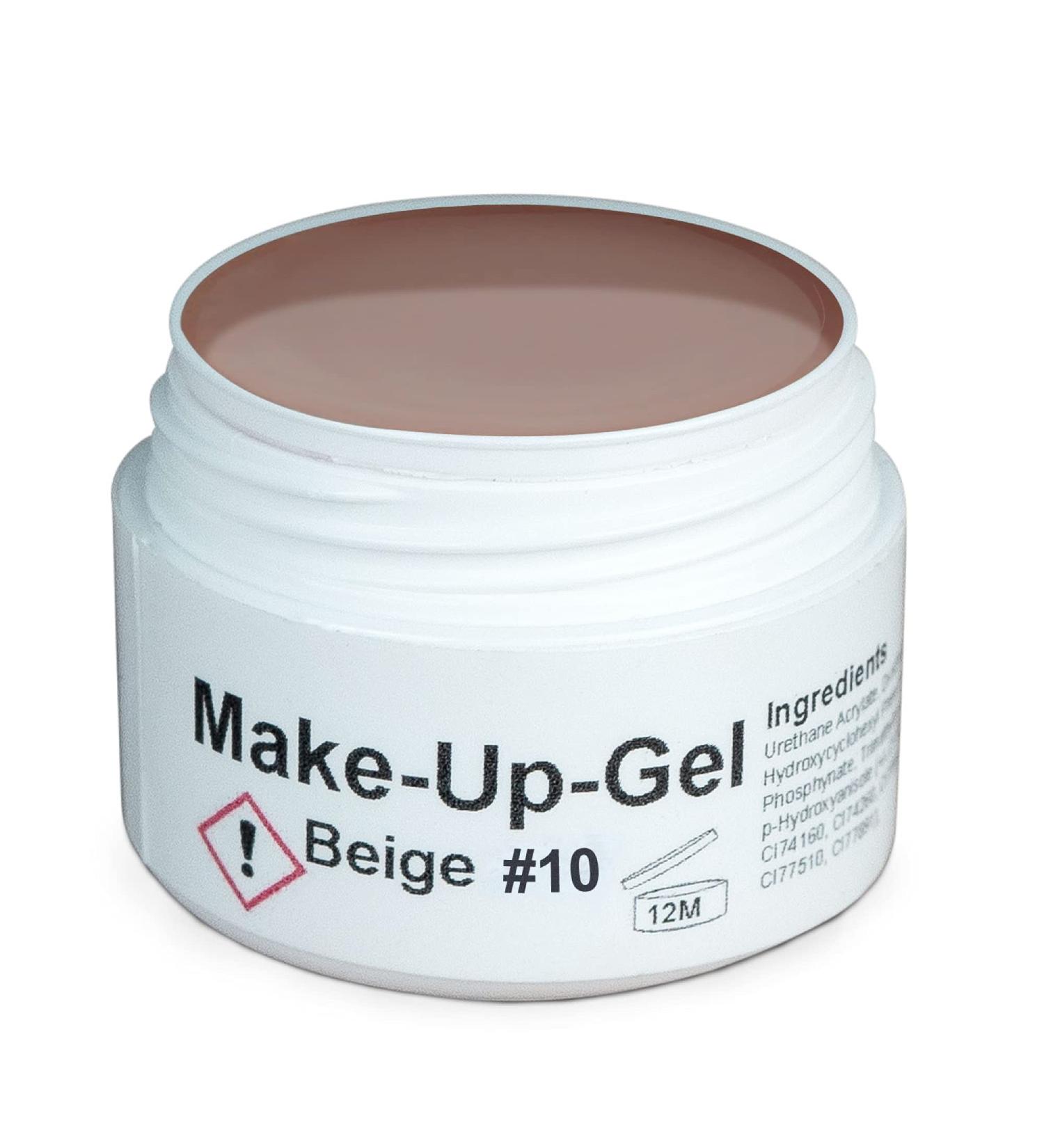 GS-Nails UV Make-Up Gel Camouflage for Nail Art & Design | 250ml Self-Smoothing Hardening Cover Gel - Beige #10 - Buy Online on GoSupps.com