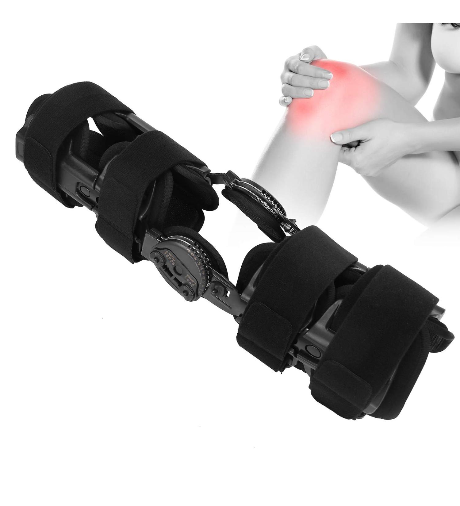 Hinged Knee Brace | Adjustable Immobilizer for Post-Operative Recovery & Support | International Shipping Available - Buy Online on GoSupps.com