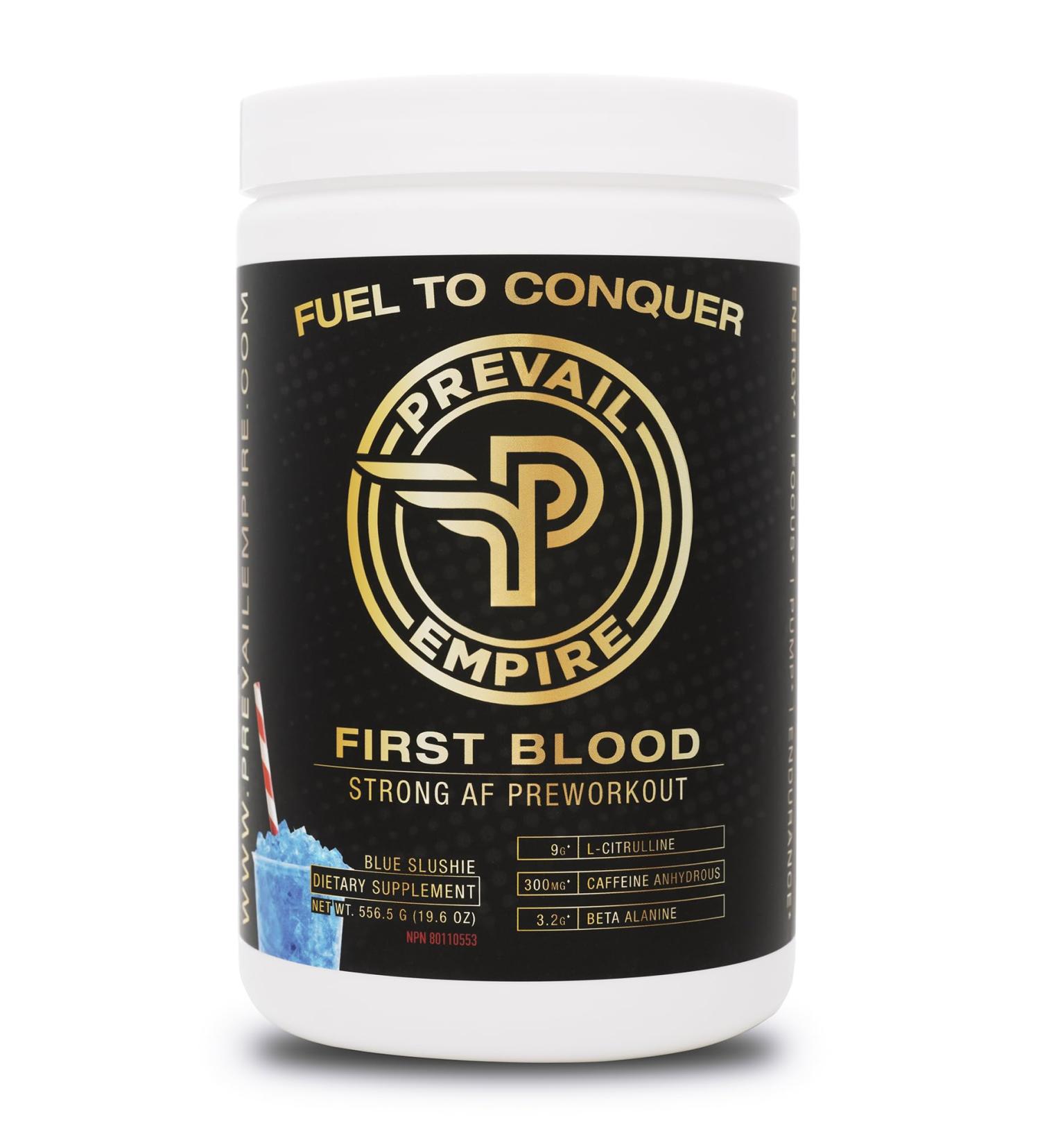 First Blood Strong AF Pre-Workout (556.5 Blue Slushie) Blue Slushie 556.5 - Buy Online on GoSupps.com