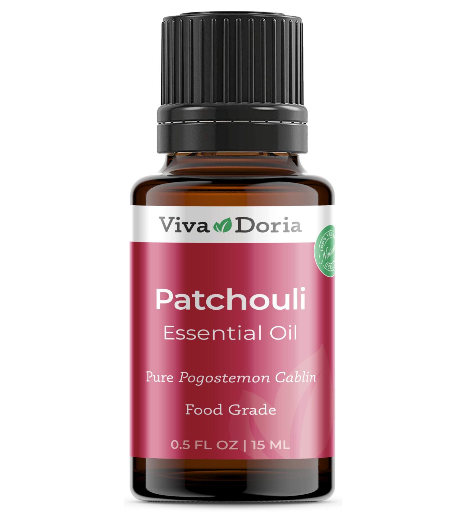 Viva Doria 100% Pure Patchouli Essential Oil - Undiluted Food Grade 15 mL | International Shipping Available - Buy Online on GoSupps.com