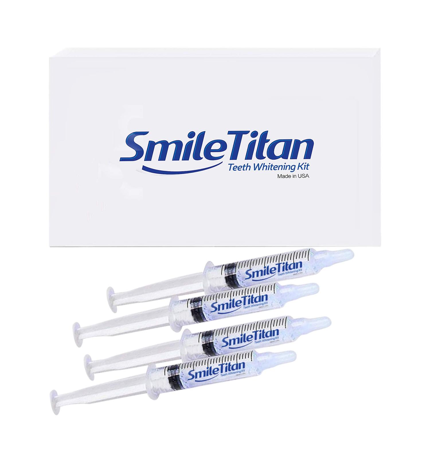 Smile Titan Teeth Whitening Gel Refill 4X Syringes 44% Carbamide Peroxide