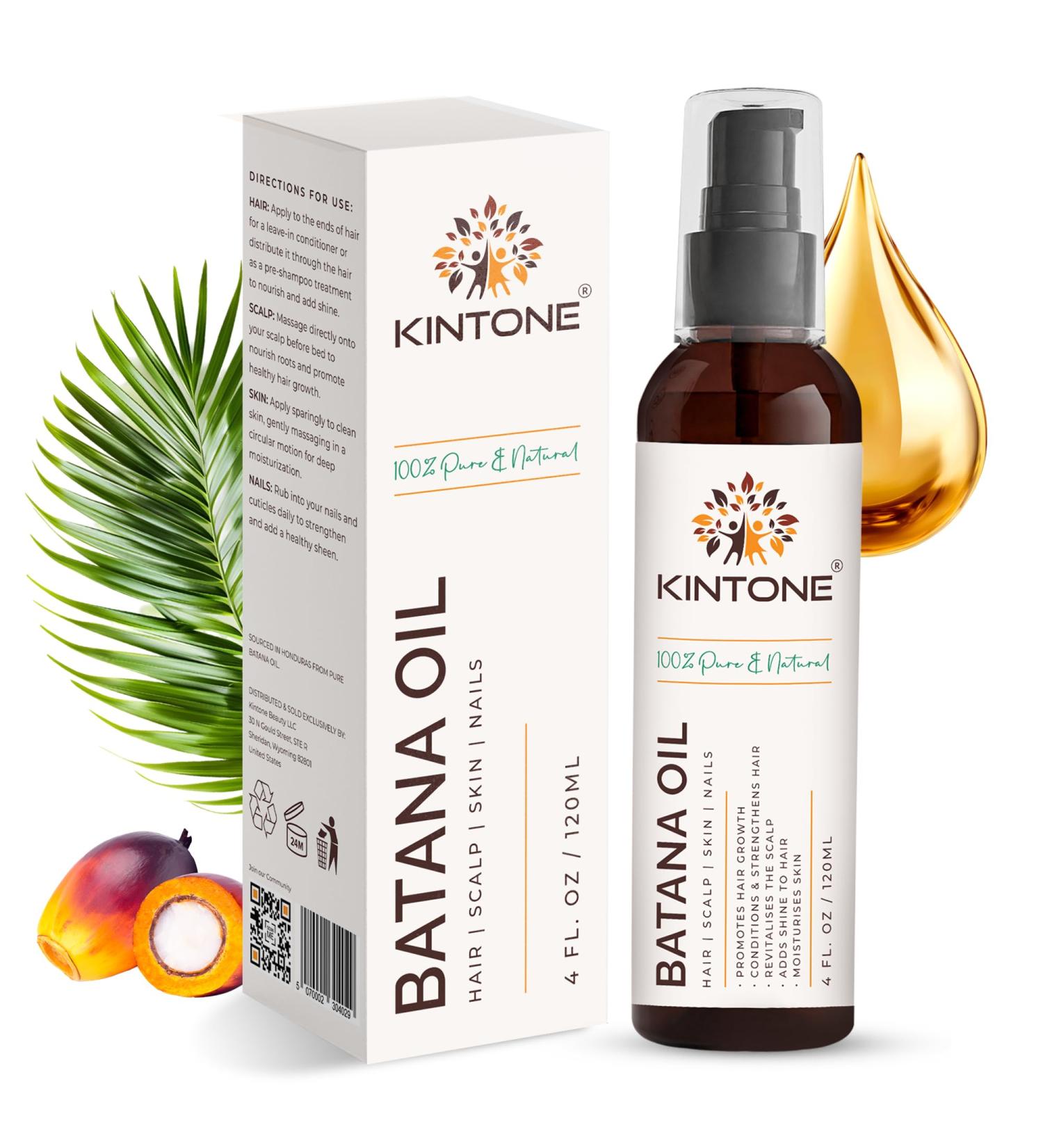 Batana Oil for Hair Growth with Pump 100% Pure Raw Cold-Pressed from Dr. Sebi Honduras Natural Hair Oil Nourishes Strengthens Repairs Thickens Hair and Scalp 4 fl oz - Buy Online on GoSupps.com