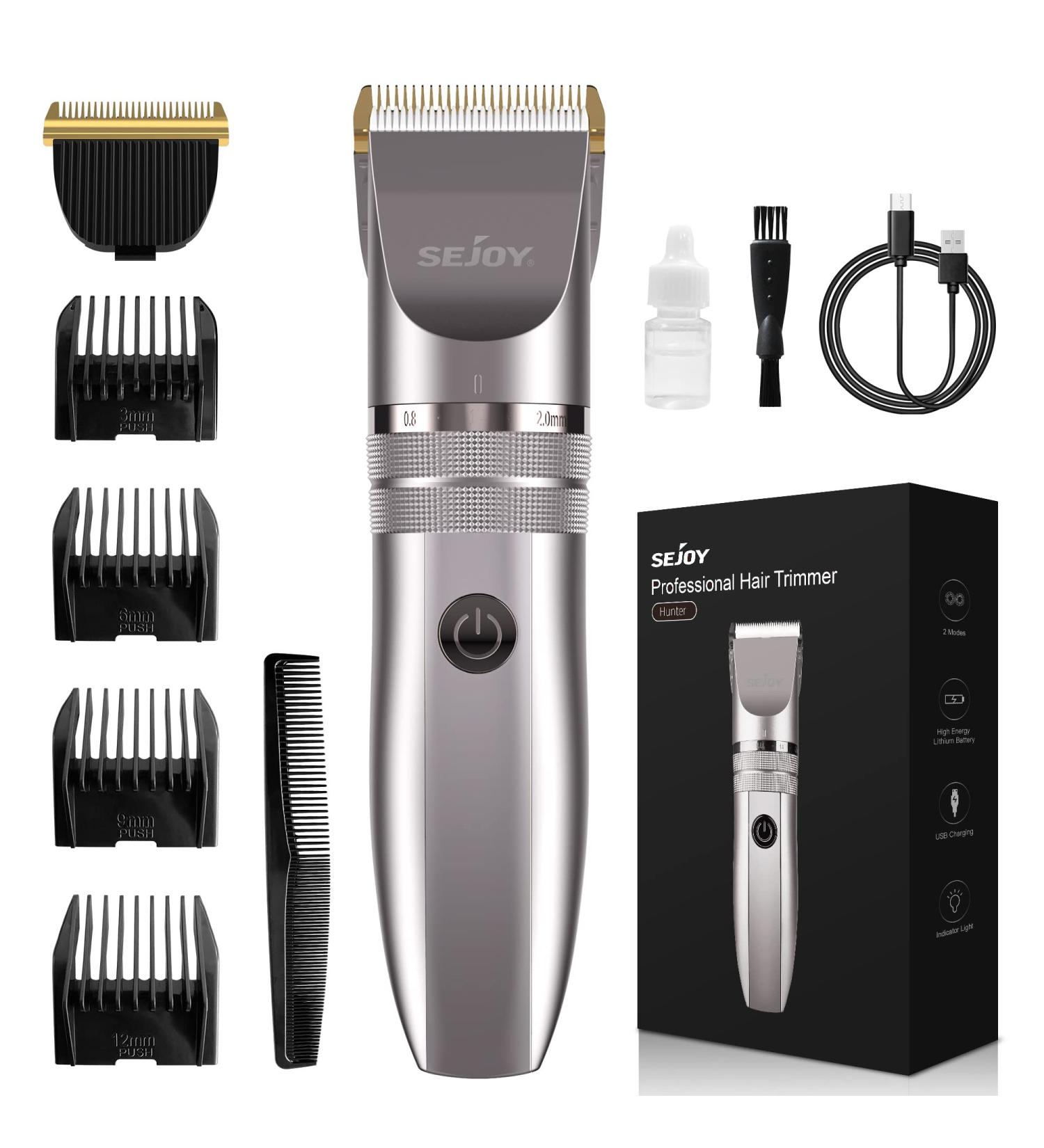 Sejoy Hair Clippers for Men & Women | Cordless Zero Gapped Trimmer | Rechargeable Barbers Kit for Household Use - Buy Online on GoSupps.com