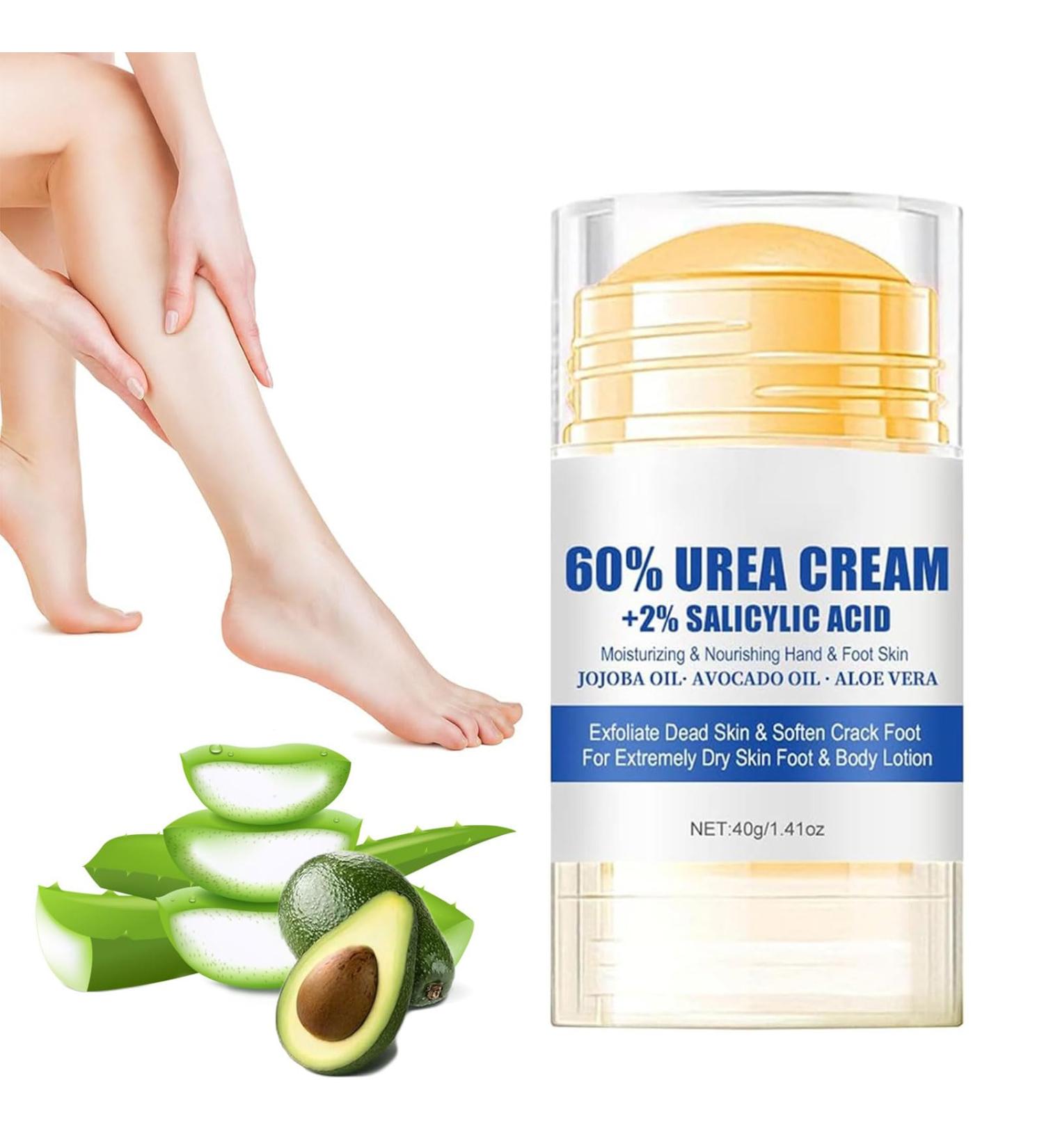  QEEROYO Anti Crack Foot Cream 60% Urea Moisturizer Foot Cream Extra Dry Foot Cream for Dry Broken Heels Relieves Dry Feet 40g - Buy Online on GoSupps.com