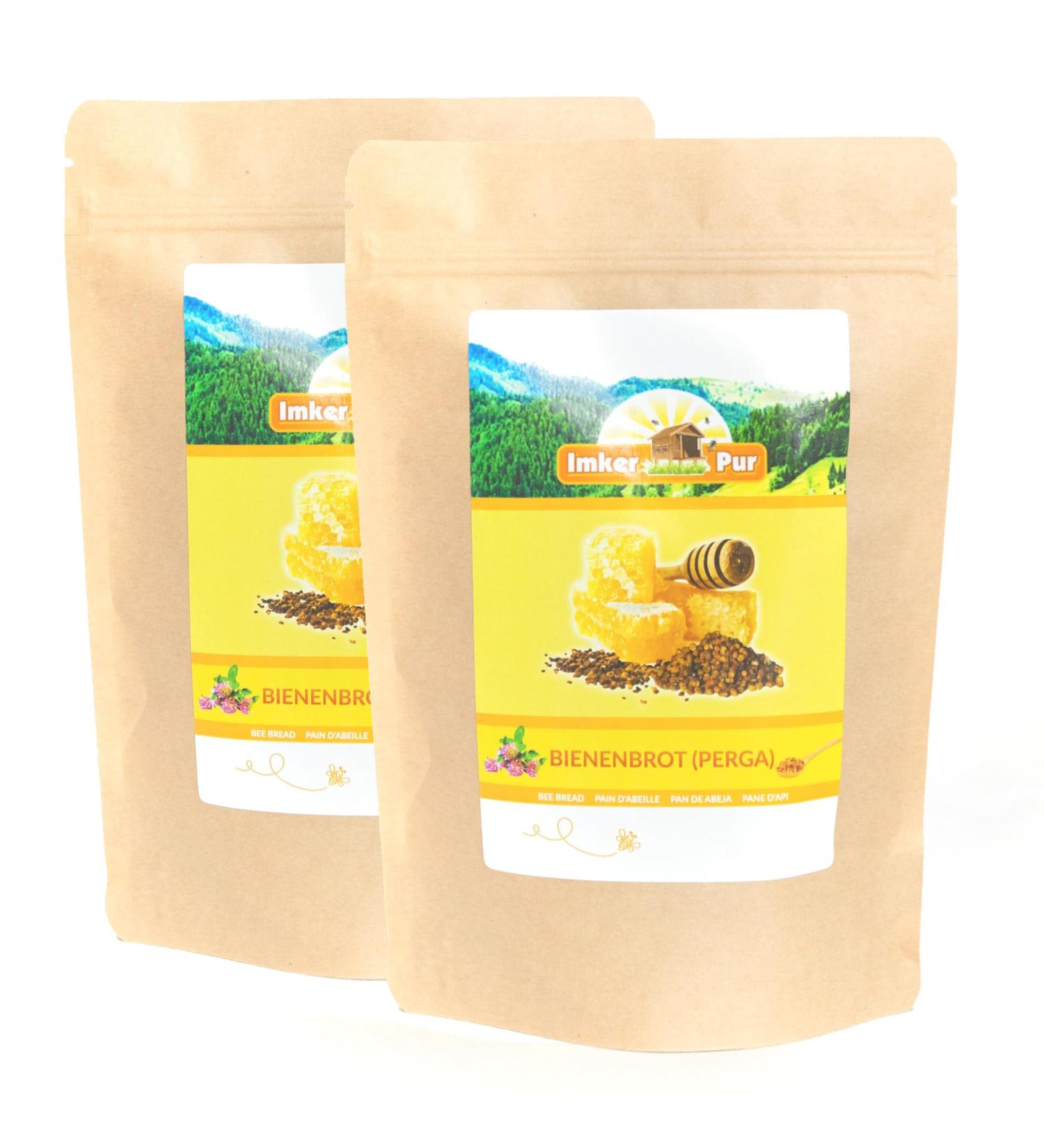 Bee bread Perga from ImkerPur set of 2 each 100g total 200g completely residuefree and without additives harvest 2018 - Buy Online on GoSupps.com