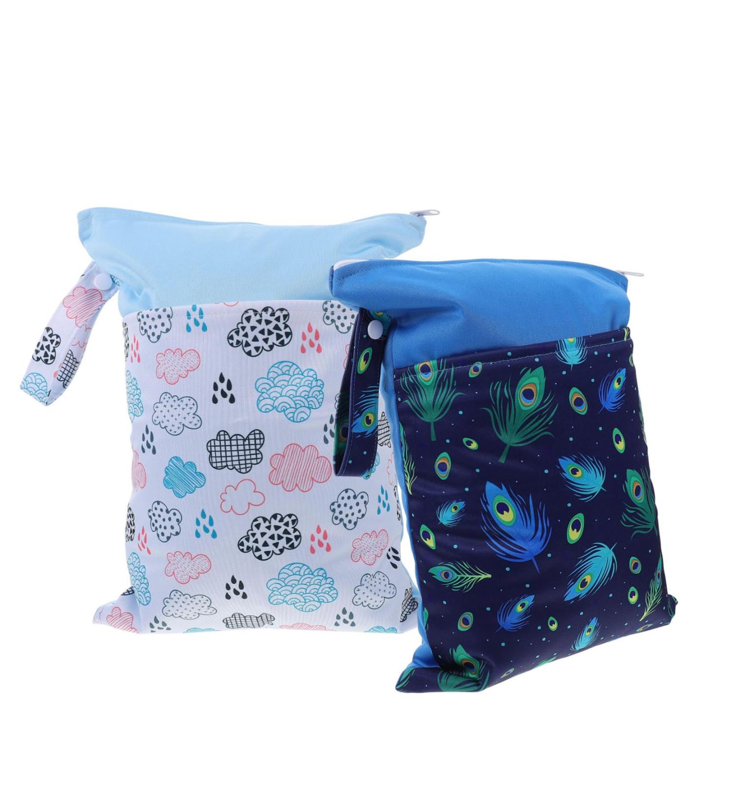 Buy Minkissy Women s Double Zip Storage Bag - Portable Menstruation Pad Organizer for Travel - 2 Piece Set 35x23cm - Buy Online on GoSupps.com