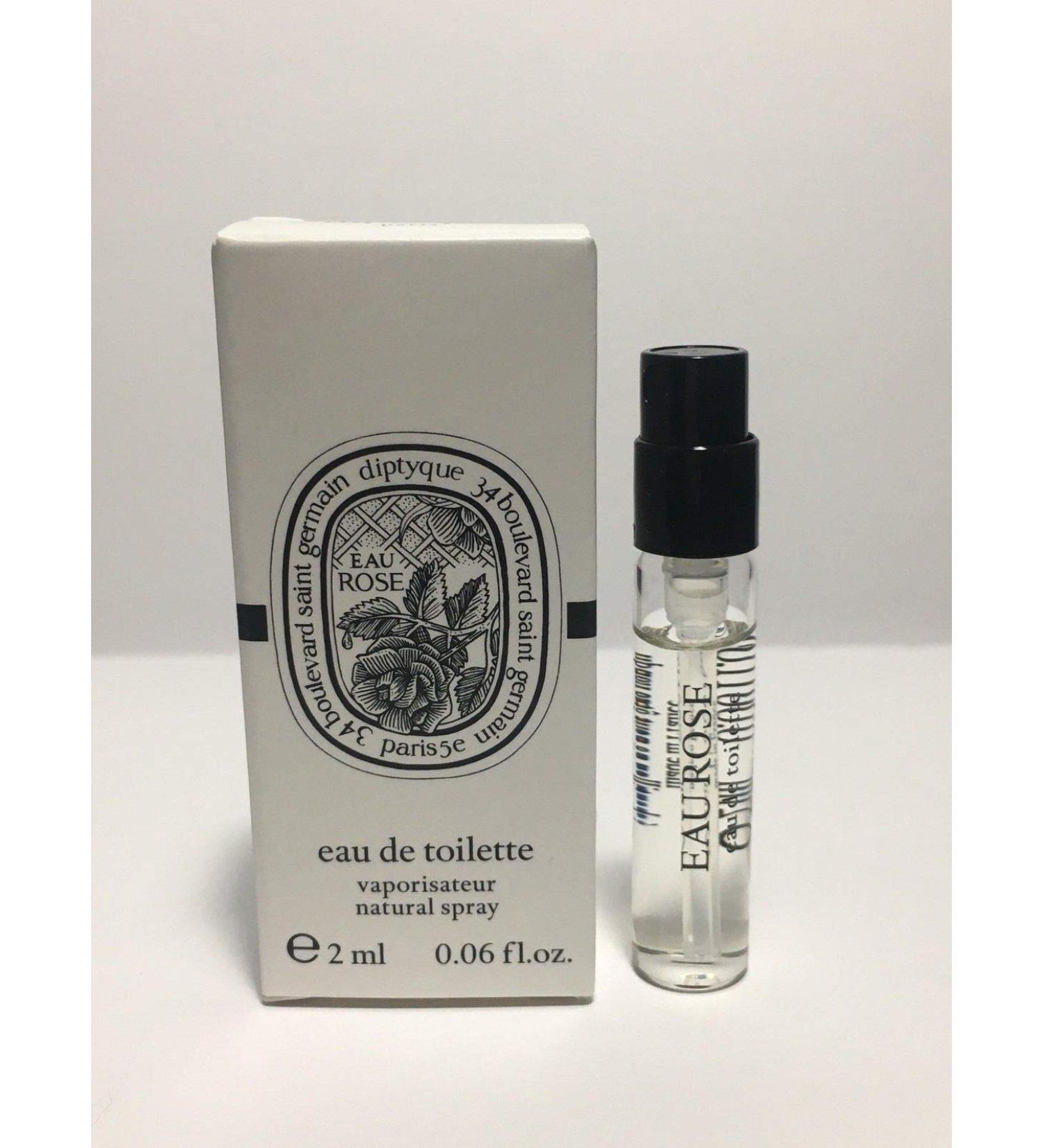 DIPTYQUE Eau Rose Eau de Toilette Natural Spray Sample Size 2 ml/0.06 oz 0.06 Fl Oz (Pack of 1)
