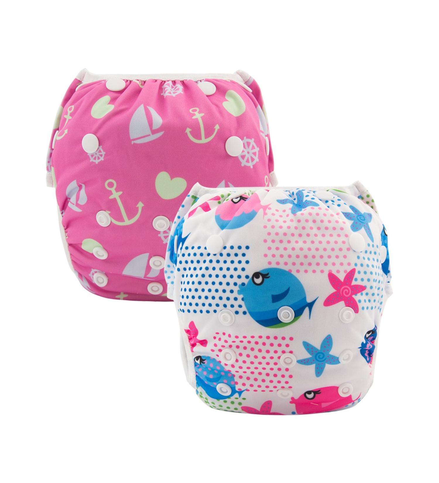 Alvababy Swimming Diapers - Reusable Adjustable 0-2 Years - 2 Pack for Infants & Toddlers - SW09-10 - Buy Online on GoSupps.com