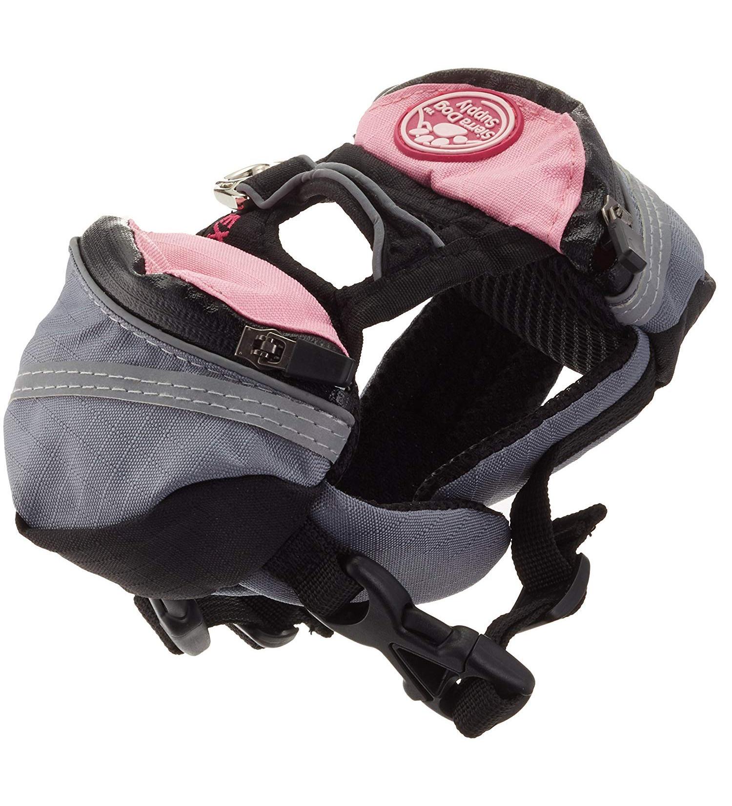 Doggles Dog Extreme Backpack - Gray/Pink - XX-Small - Buy Online on GoSupps.com