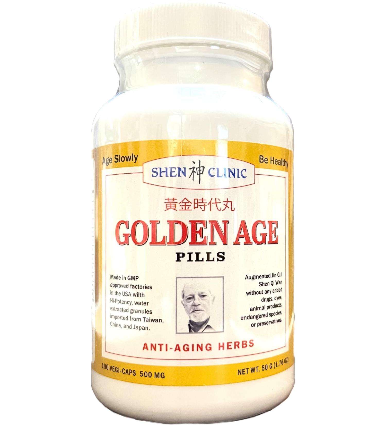 Shen Clinic Golden Age Pills All Natural Supplement for Seniors - 100 Capsules - Buy Online on GoSupps.com