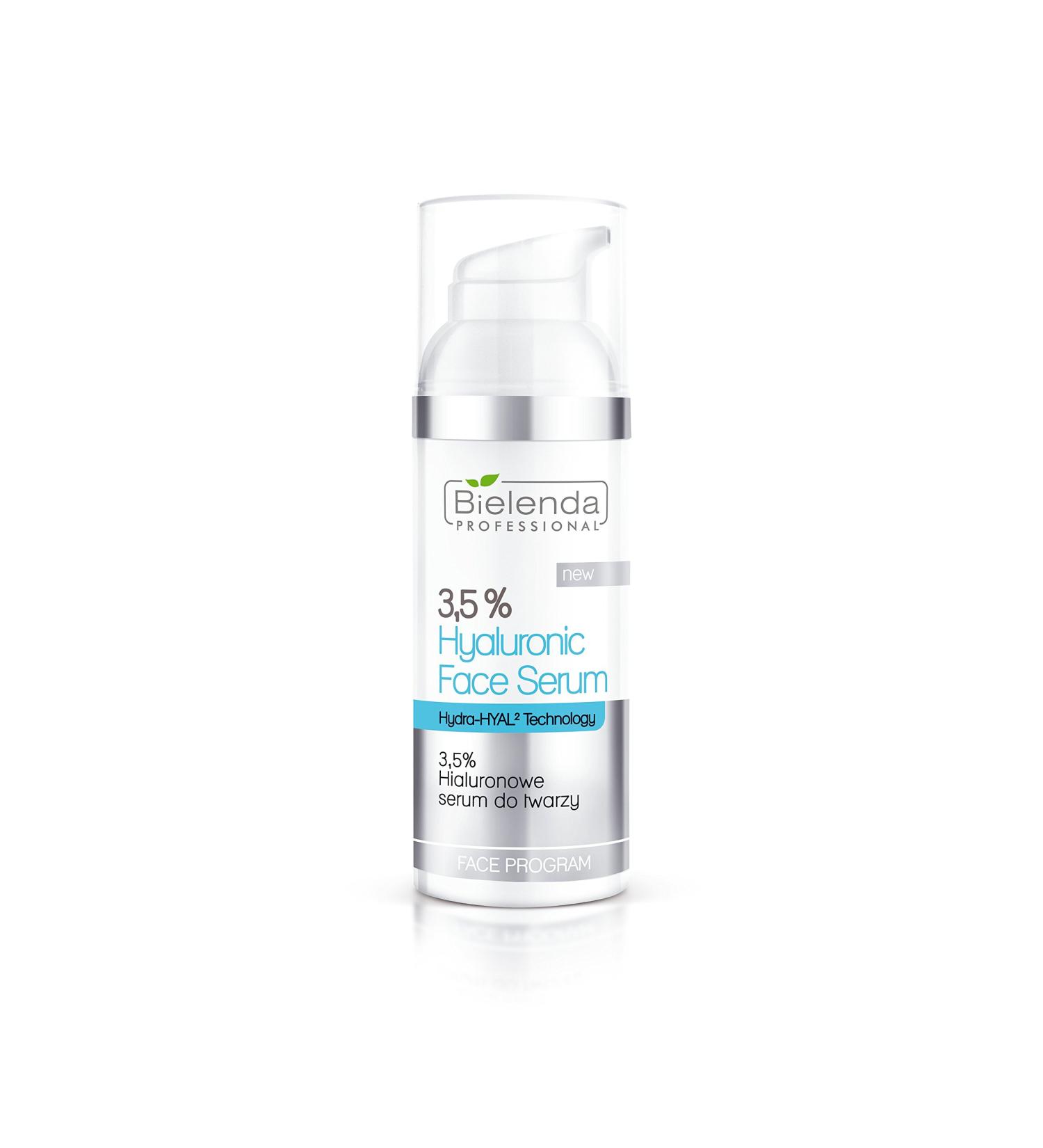 Bielenda 3.5% Hyaluron Face Serum with Hydra-Hyal Technology | Buy 50ml Set with Stapiz Shampoo 15ml or Mask 10ml - International Shipping Available - Buy Online on GoSupps.com