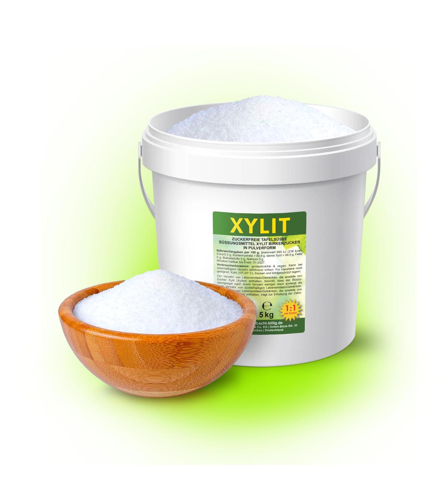 5kg Premium Xylitol Birch Sugar - Tooth-Friendly Vegan 40% Fewer Calories 1:1 Sweetener - Bulk Value Pack - Buy Online on GoSupps.com