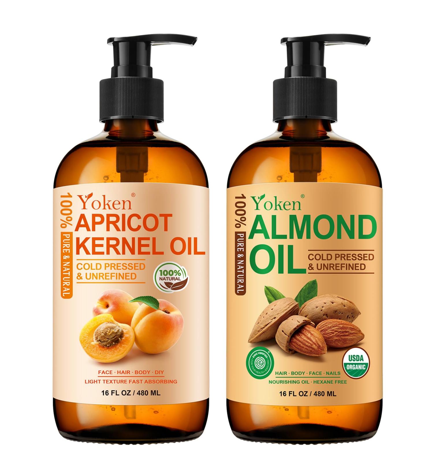 Yoken Pure Castor Oil & Organic Almond Oil - Buy Online on GoSupps.com