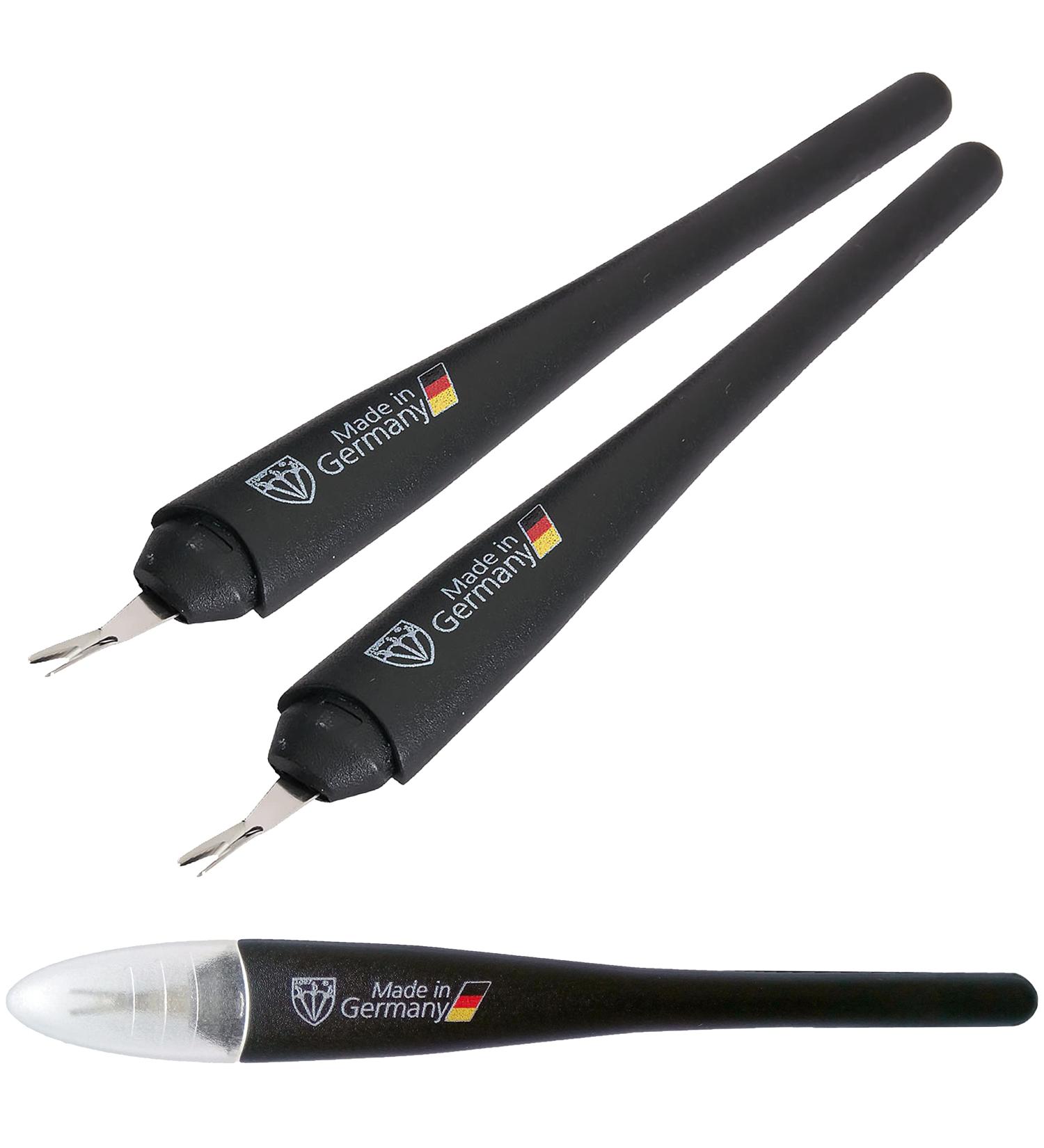 3 Swords Germany - brand quality CUTICLE KNIFE TRIMMER REMOVER (2 pieces) manicure pedicure grooming for professional finger & toe nail care by 3 Swords Made in Germany Cuticle Remover (2 Pcs.) - Buy Online on GoSupps.com