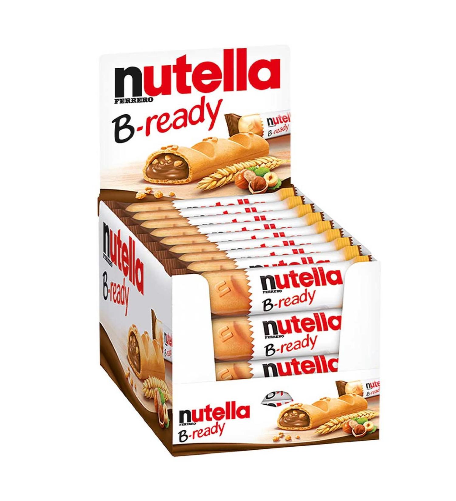 Idea Shopping Center 36 NUTELLA B-READY CIALDA DE PANES PHARCITA WITH NUTELLA SNACK 22 GR DISPLAY BOX