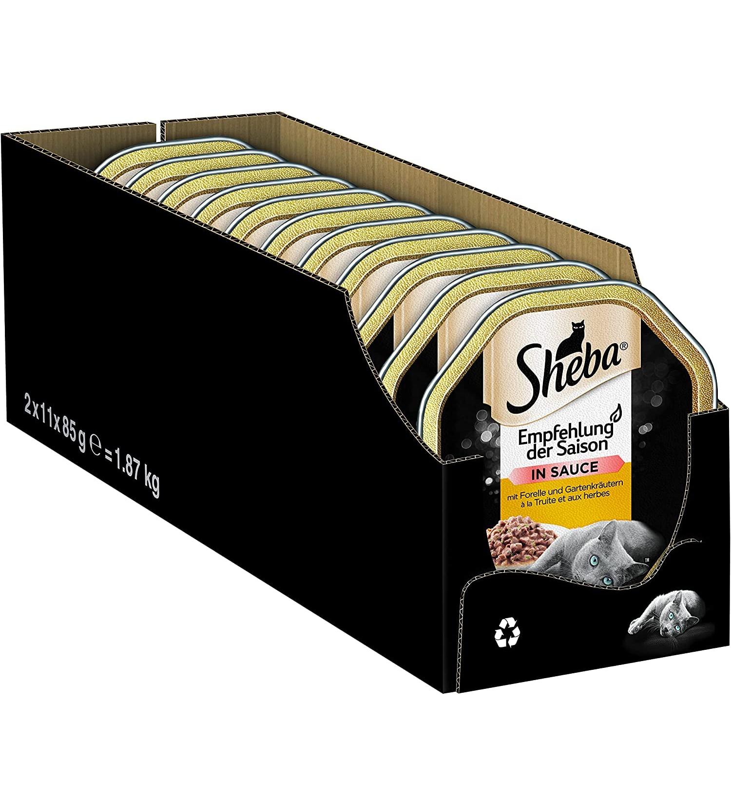 Sheba Katznassfutter 22x85g - Seasonal Variety Wet Cat Food | Premium Quality  - Buy Online on GoSupps.com
