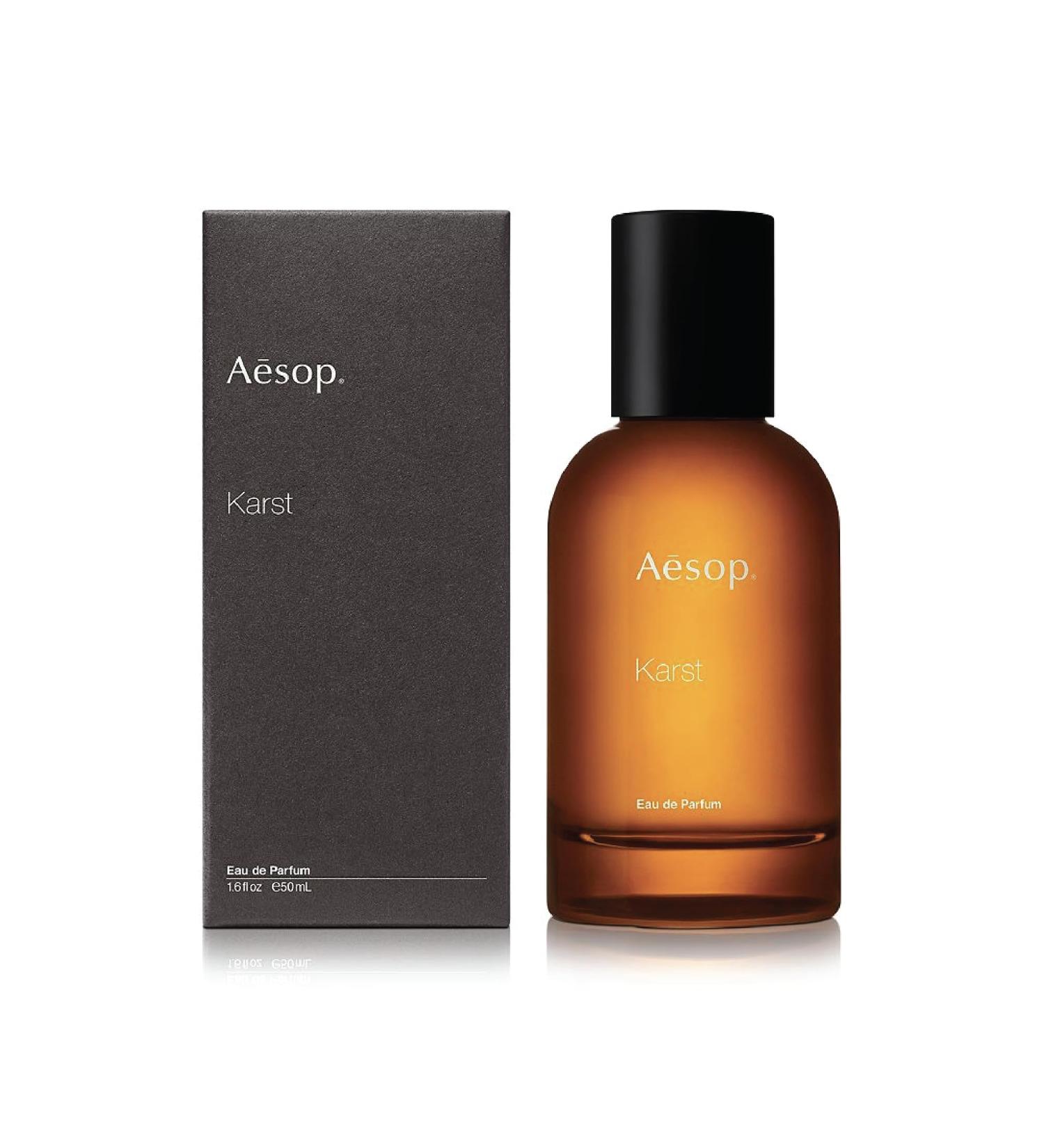 Aesop Karst Eau de Parfum Fresh Herbaceous Marine Fragrance with Juniper Rosemary and Vetiver | 1.6 oz - Buy Online on GoSupps.com