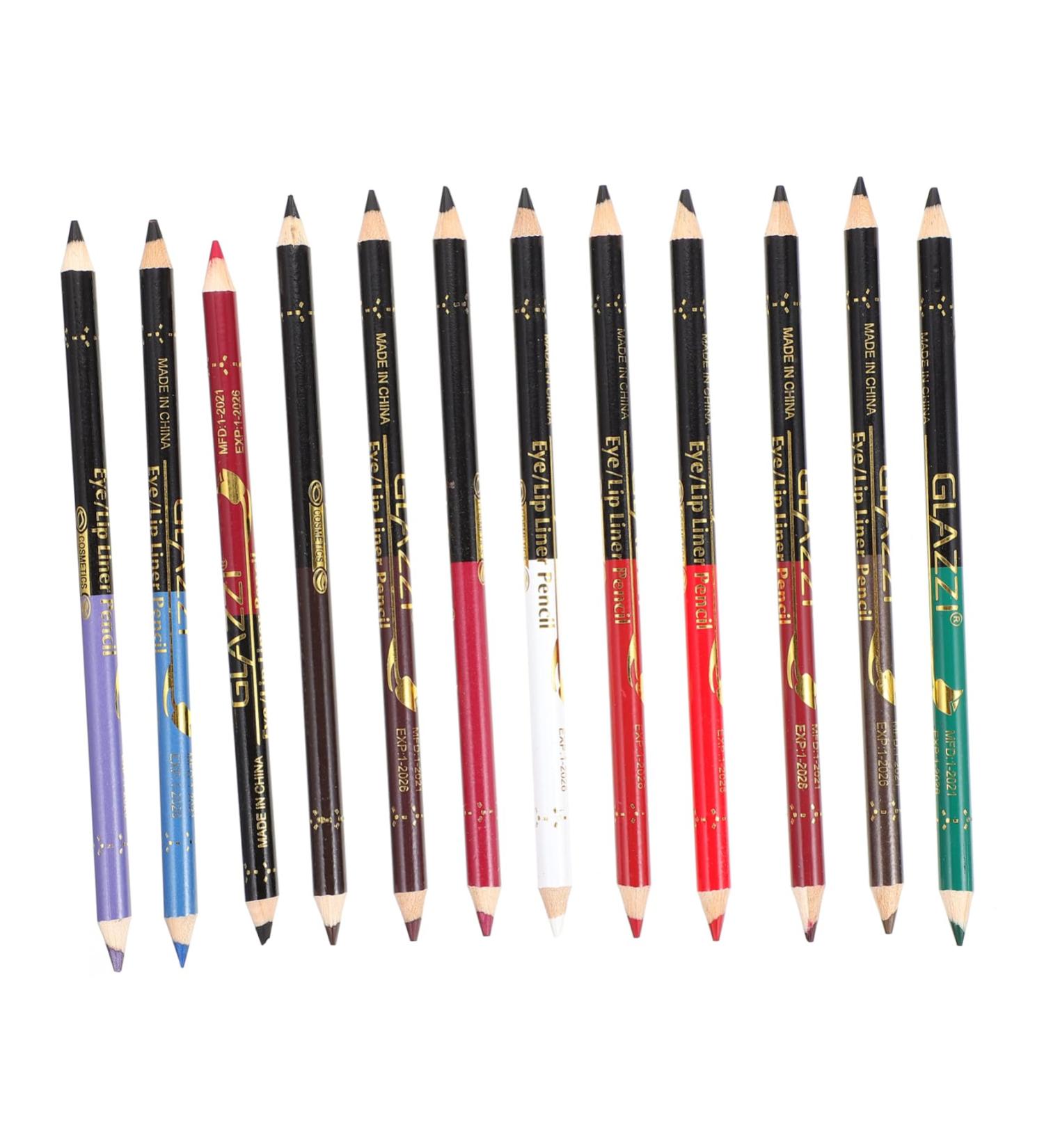 SKISUNO Lip Glitter 12pcs Waterproof Smooth Eyebrow Liner Lip Pen Eyeliner Pigment High with Eye Pencil Makeup Makeup Pen - Buy Online on GoSupps.com