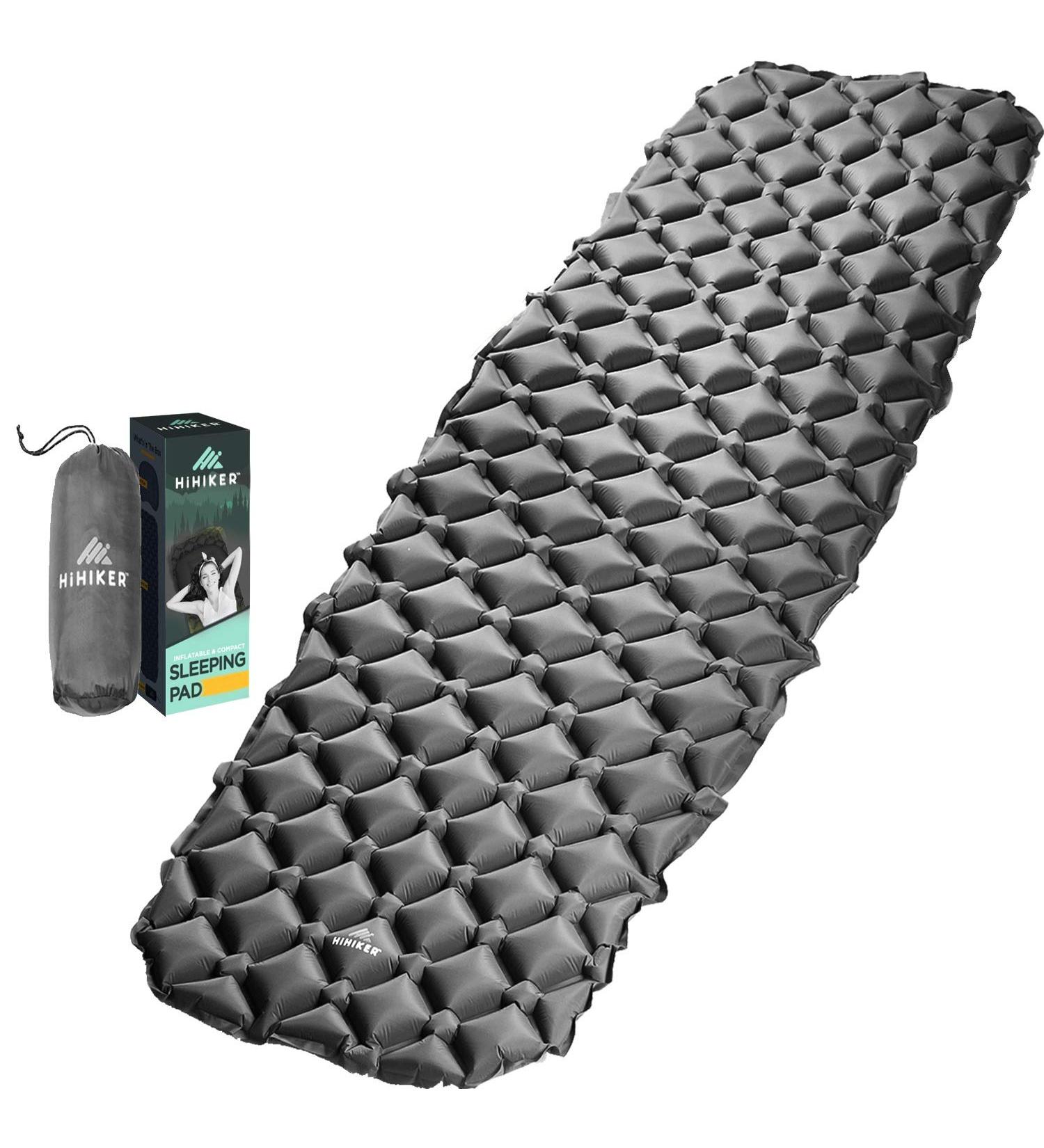 HiHiker Ultralight Camping Sleeping Pad - Compact Air Mattress for Backpacking and Outdoor Activities - Buy Online on GoSupps.com