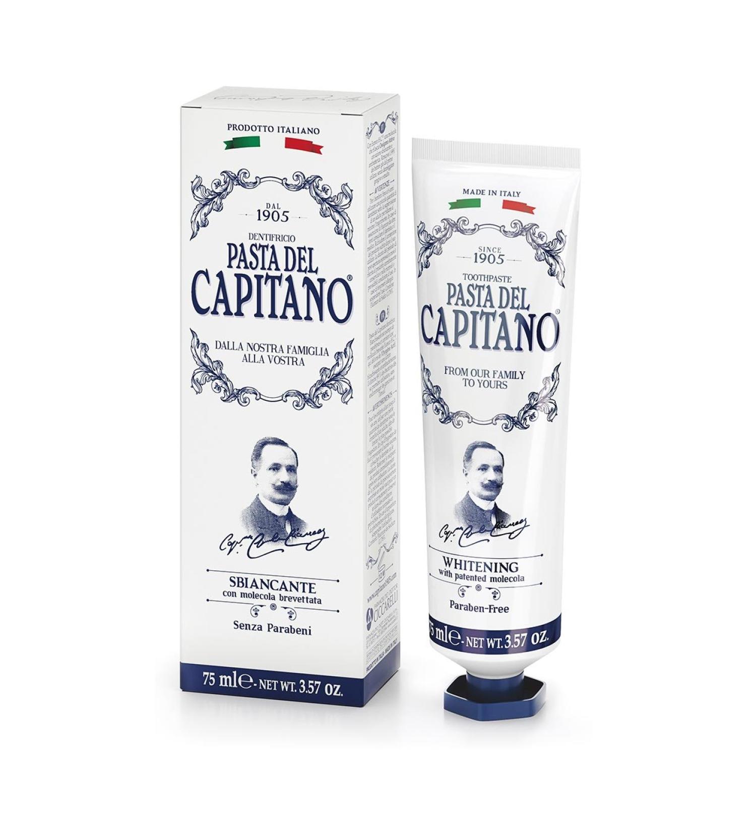PASTA DEL CAPITANO 1905 Pasta Del Capitano 1905 Whitening Toothpaste 75 ml Pack of 3