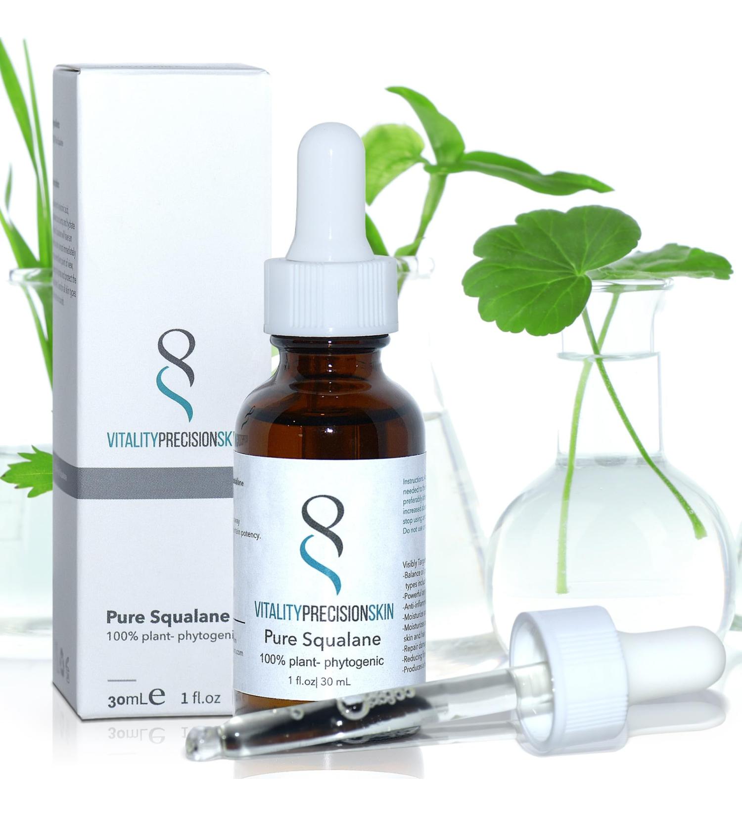 Buy Vitality Precision Skin Pure Squalane - 100% Plant-Based Phytogenic Oil for Radiant Skin | International Shipping Available - Buy Online on GoSupps.com