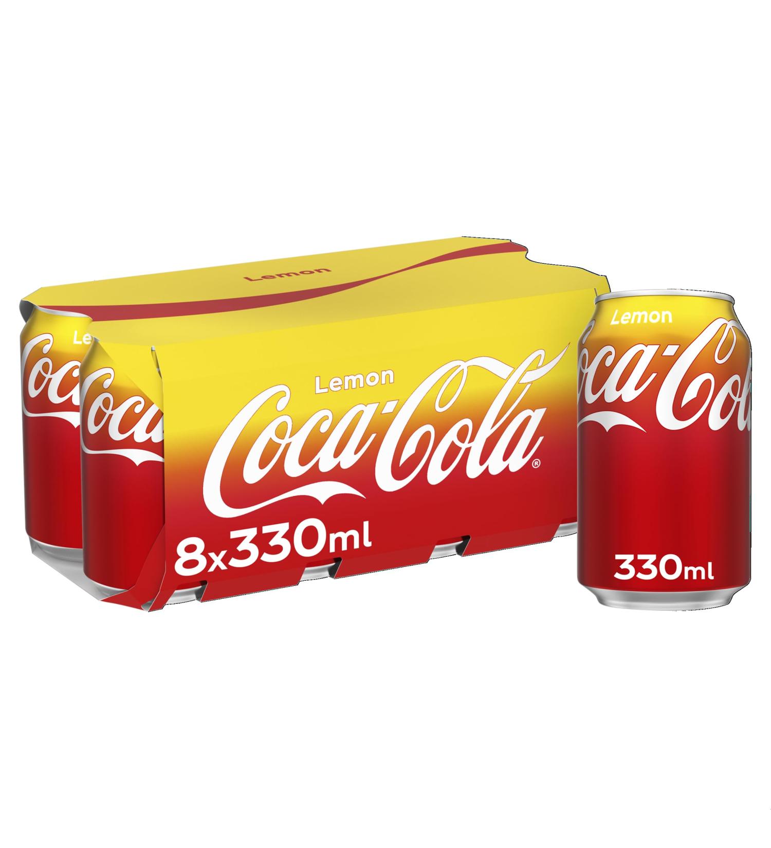 Coca-Cola Lemon 8 x 330ml: Refreshing Citrus Twist - Buy Now! - Buy Online on GoSupps.com