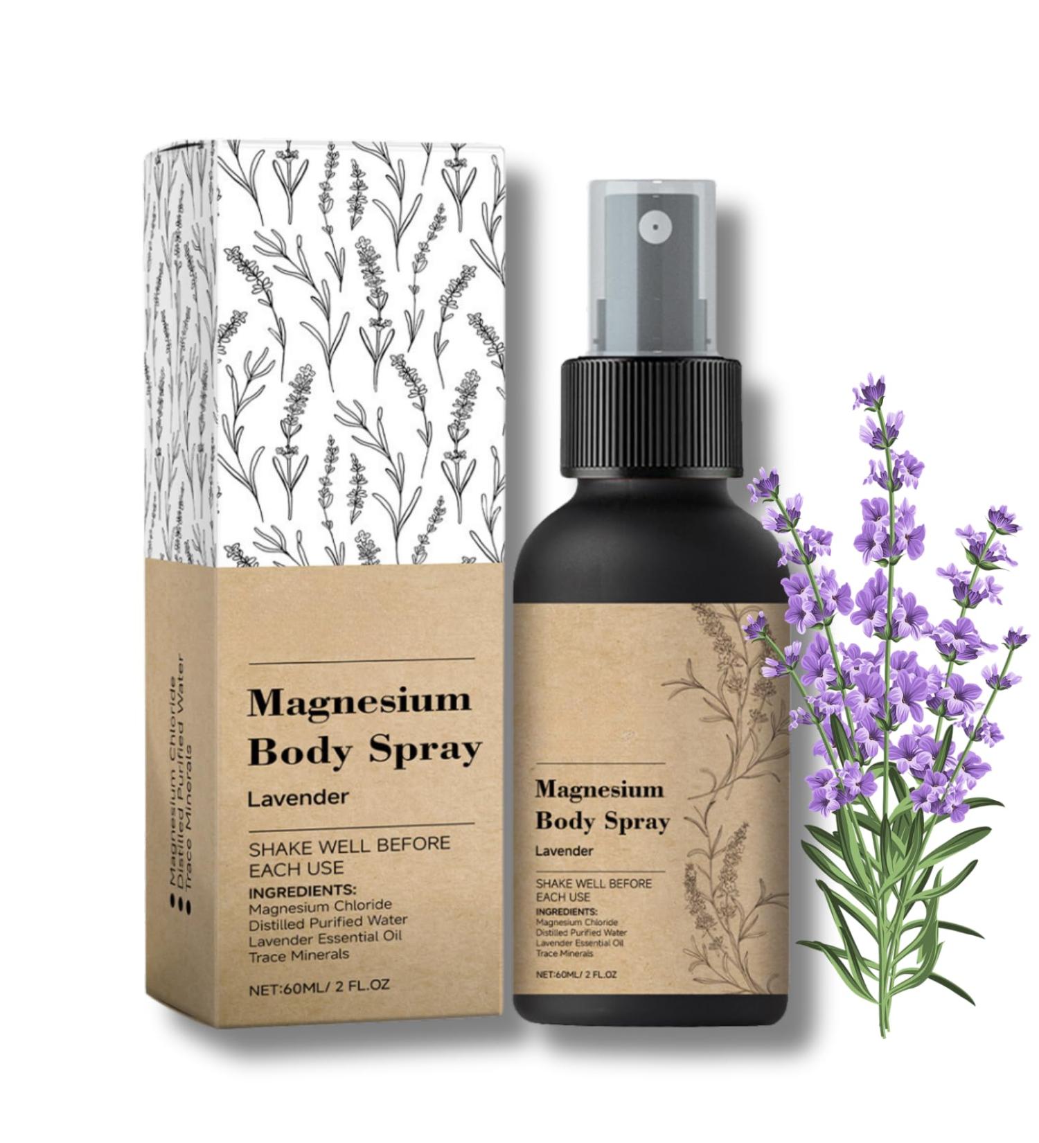 Lavender Magnesium Body Spray - Lavender Sleep Spray - Magnesium Spray For Sleep - Magnesium Sleep Spray to Soothe Body & Mind - Magnesium Body Spray - Sleep Spray for Better Sleep & Well Being - Buy Online on GoSupps.com