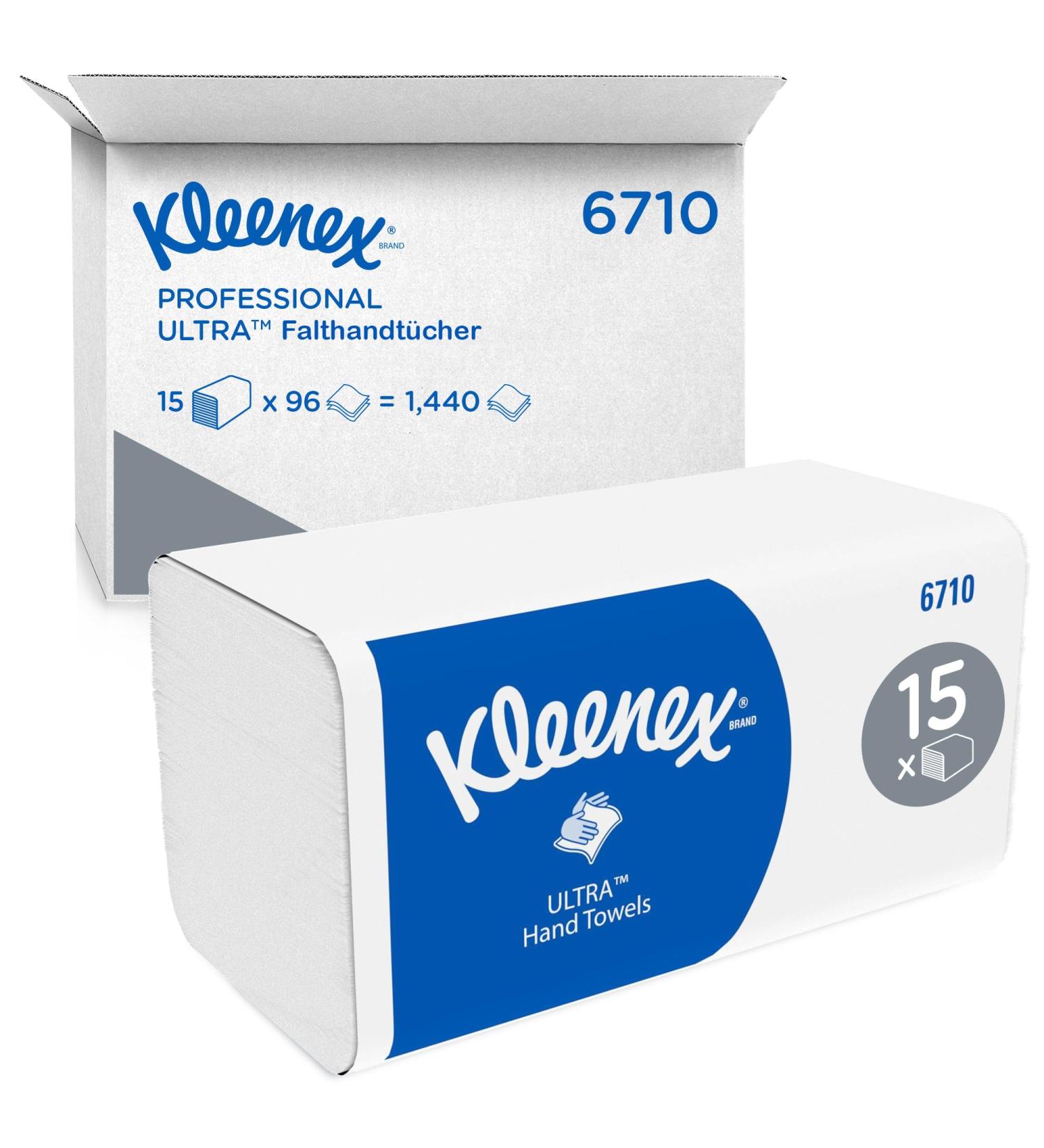 Kleenex Ultra Paper Towels - 3-Layer V-Fold Soft & Absorbent 15 Packs x 96 Towels - Perfect for Home & Business | Buy Internationally - Buy Online on GoSupps.com