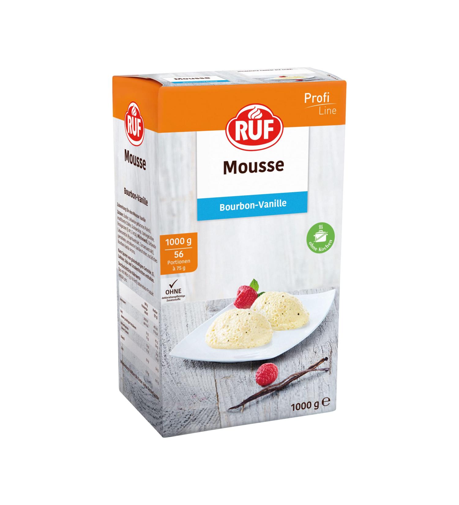 Delicious Call Mousse Bourbon Vanilla - Natural Dessert No Cooking 1kg - Perfect for Any Occasion - Buy Online on GoSupps.com
