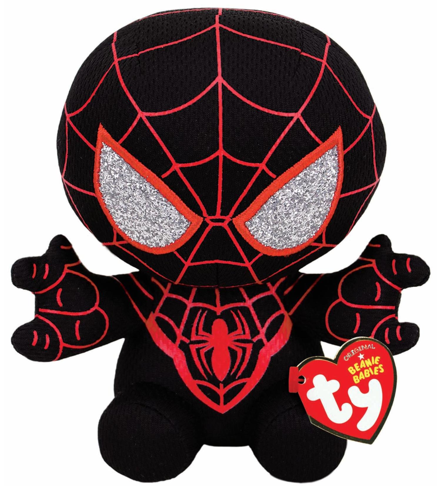 TY Marvel Avengers Miles Morales Licensed Squishy Beanie Baby Soft Plush Toys Collectible Cuddly Stuffed Teddy