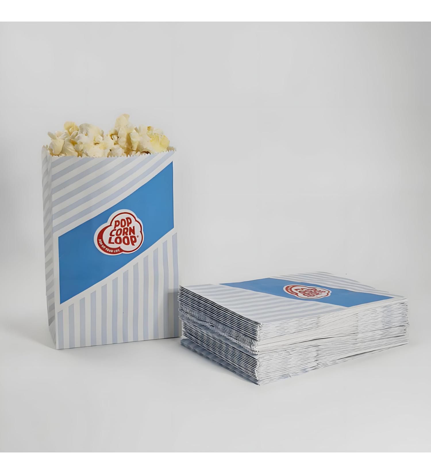 Shop 50 Blue Popcorn Bags - Perfect for Parties Weddings & Birthdays | Snack Box Containers - Buy Online on GoSupps.com