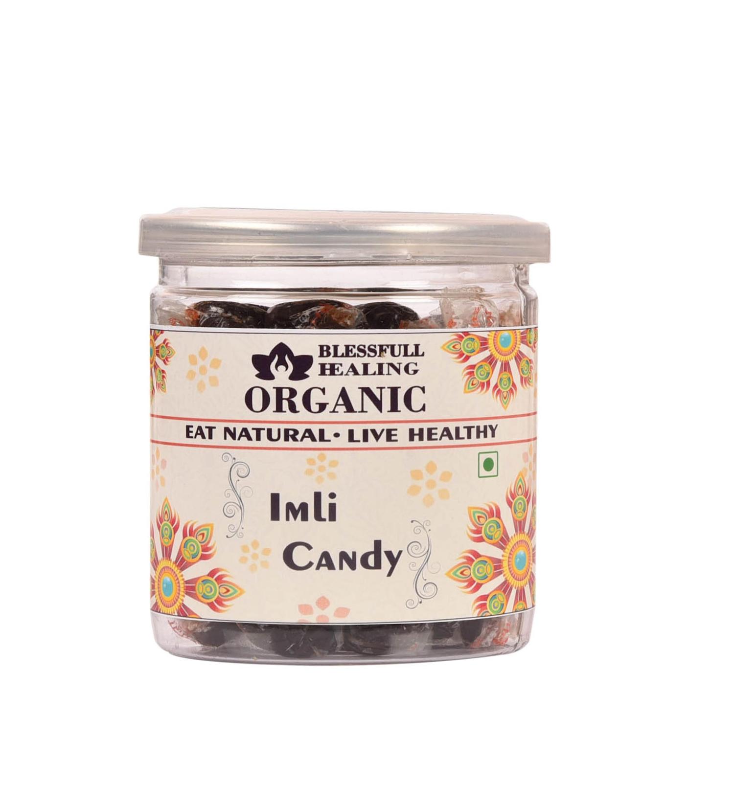 Blessfull Healing Organic Imli Candy 300 Gram Airtight Container (Packing May Vary)