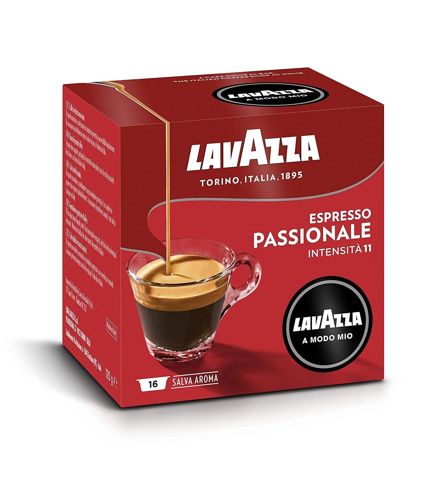 128 Authentic Lavazza A Modo Mio Passion Ex Capsules