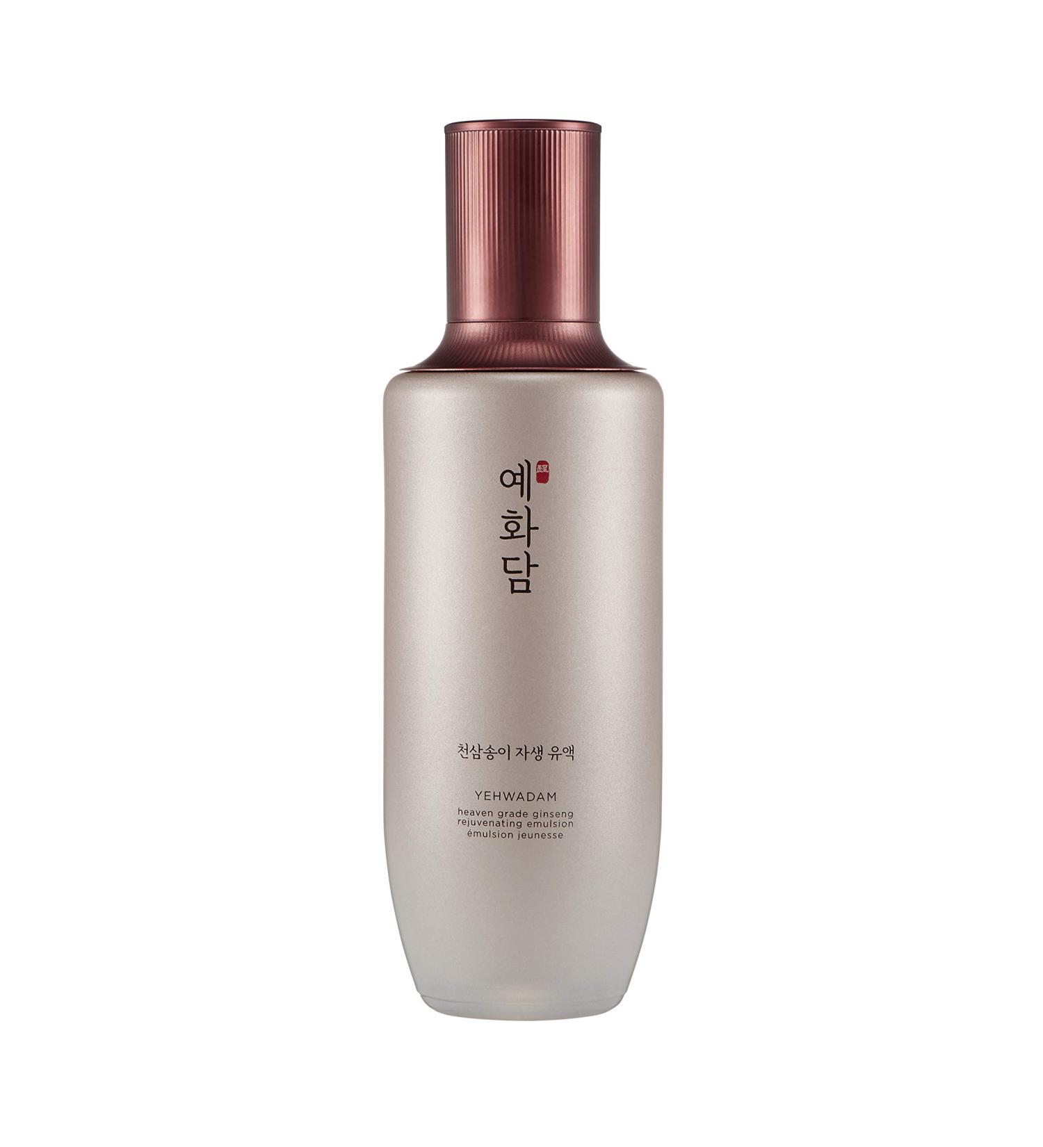 THE FACE SHOP Yehwadam Heaven Grade Ginseng Rejuvenating Emulsion | Gentle & Low-Irritant Formula for Instant Face Moisturization | Naturally Derived for Face Skin Brightness 4.70 Fl Oz(Pack of 1)