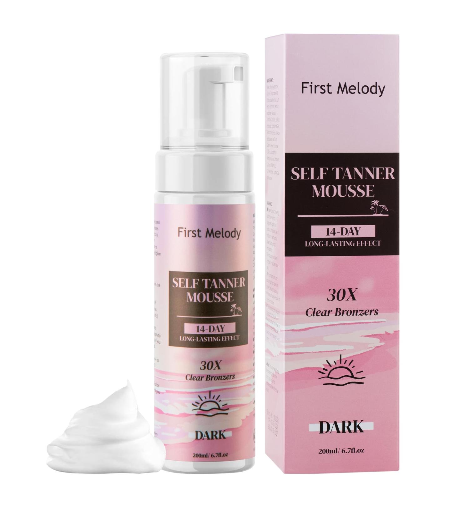 Self Tanner Mousse - Medium to Dark Sunless Tanner Foam | Natural Gradual Tanning Solution - Buy Online on GoSupps.com