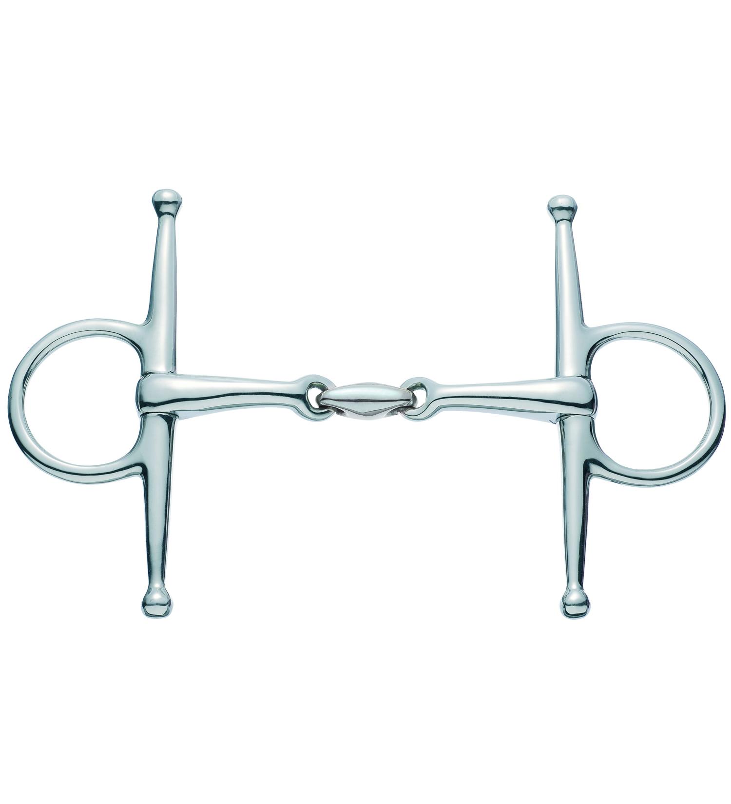 SPRENGER 4190611556 Full Cheek Snaffle Double Jointed Stainless Steel 56
