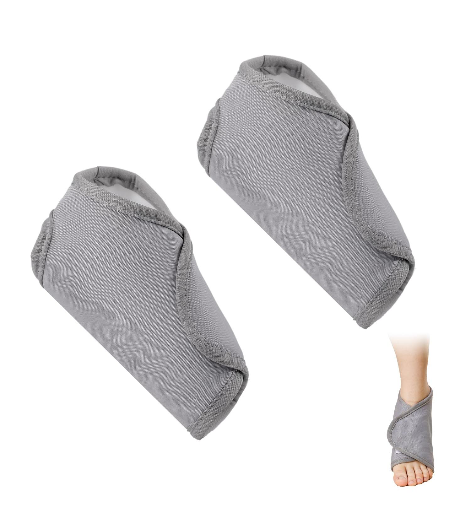 Peutier 2-Piece Ankle Castor Oil Pack - Convenient Wrap for Foot Support Gray - Perfect for Women's Ankle Care - Buy Online on GoSupps.com