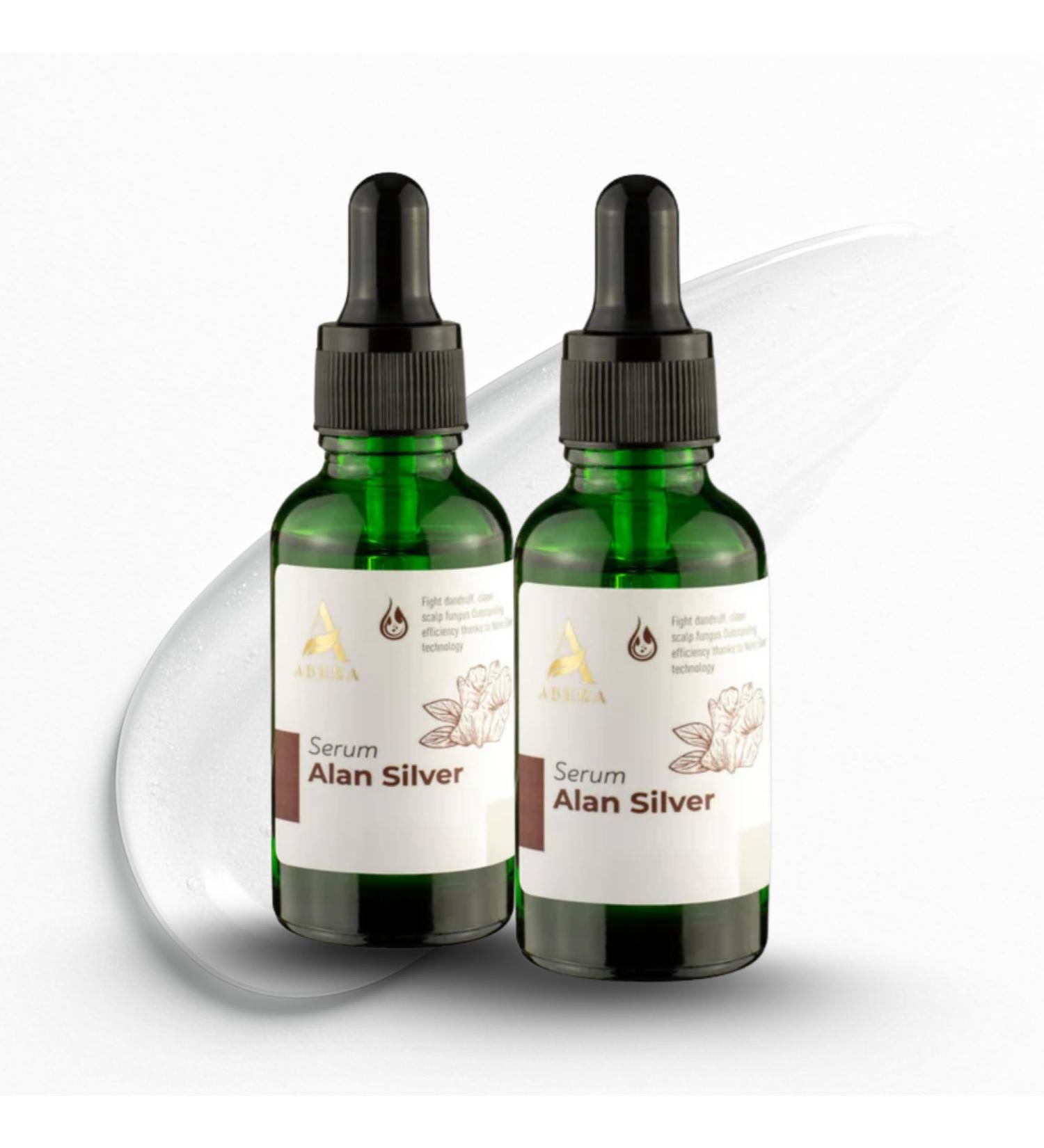 ABERA Alan Silver Serum Botanical Hydrating Serum for Dry & Sensitive Skin Nourishes & Moisturizes with Black Ginger Cedar Oil & Neem Lightweight Formula for All Skin Types (2 Boxes) - Buy Online on GoSupps.com