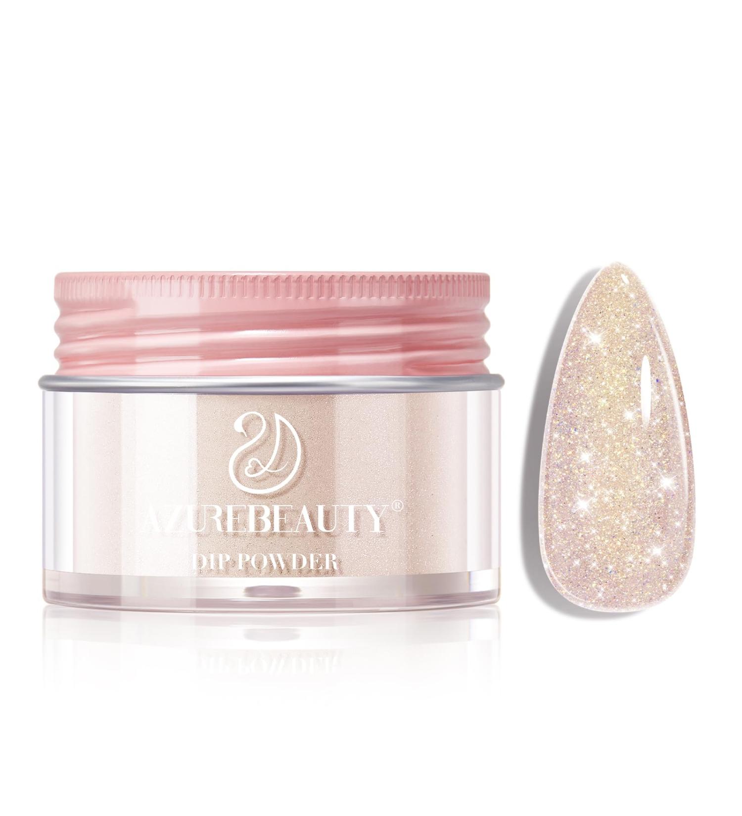 AZUREBEAUTY Nude Nail Dip Powder - 28g Glitter for DIY Manicure & Salon Quality | Long Lasting Beginner Friendly Perfect Gift - Buy Online on GoSupps.com