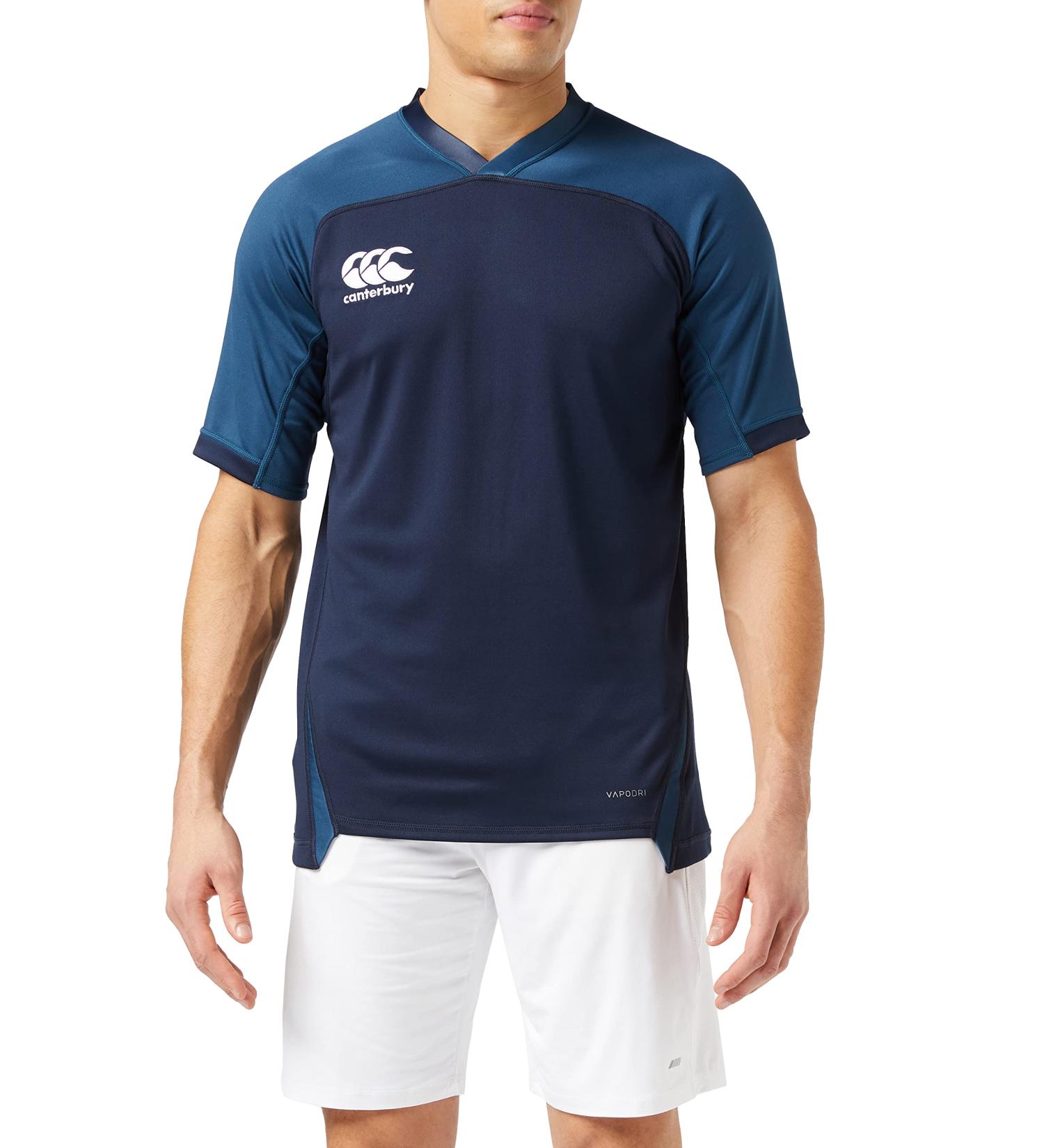 Canterbury Men's Vapodri Evader Rugby Jersey - Navy | International Shipping Available - Buy Online on GoSupps.com